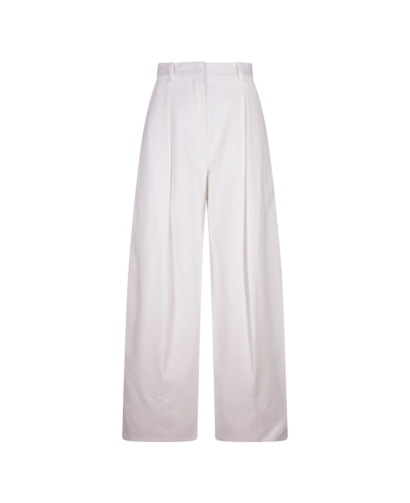 Jacquemus Wide-leg Trousers - WHITE