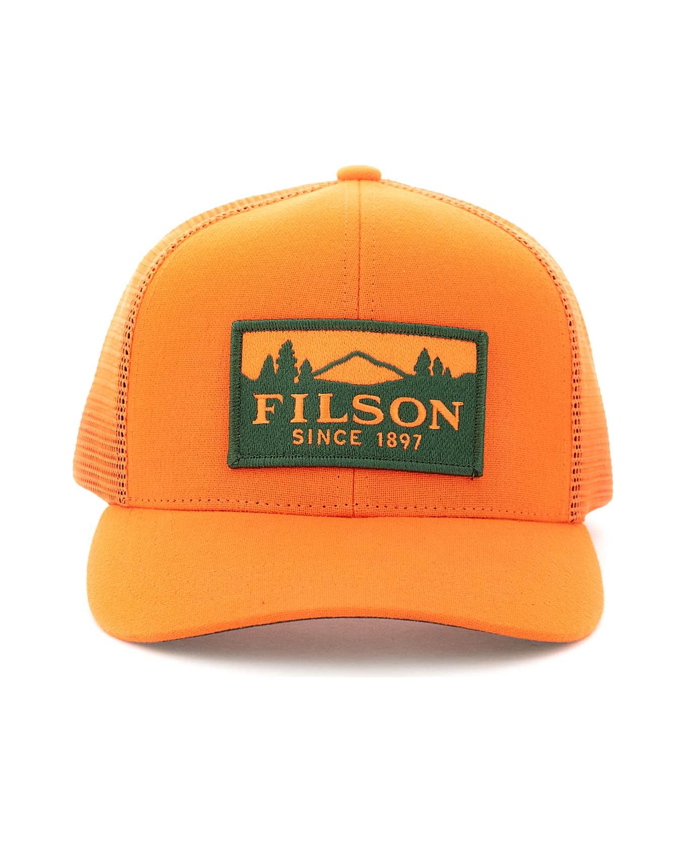Filson Logger Mesh Baseball Cap - Orange