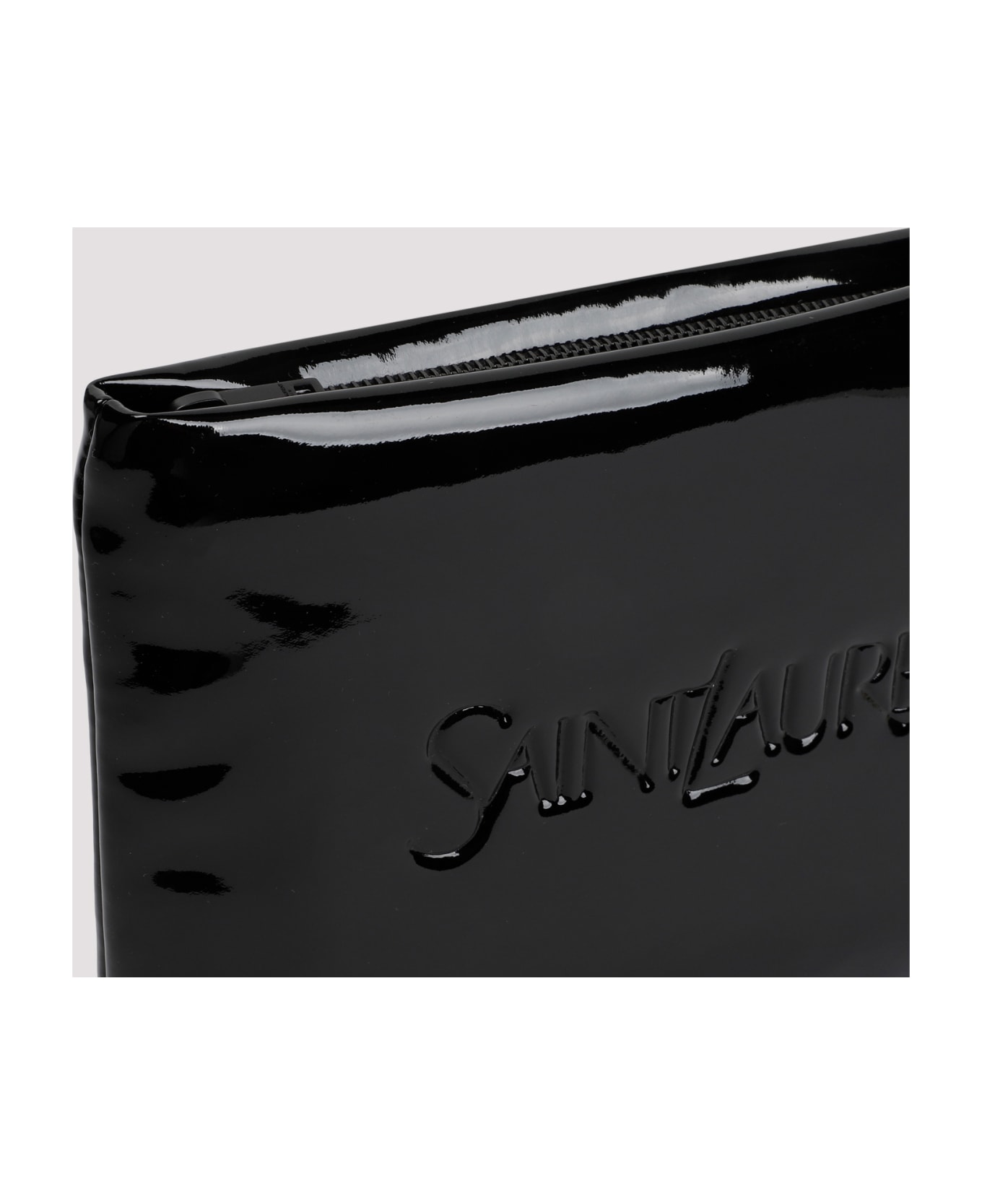 Saint Laurent Polyurethane Pouch - Nero