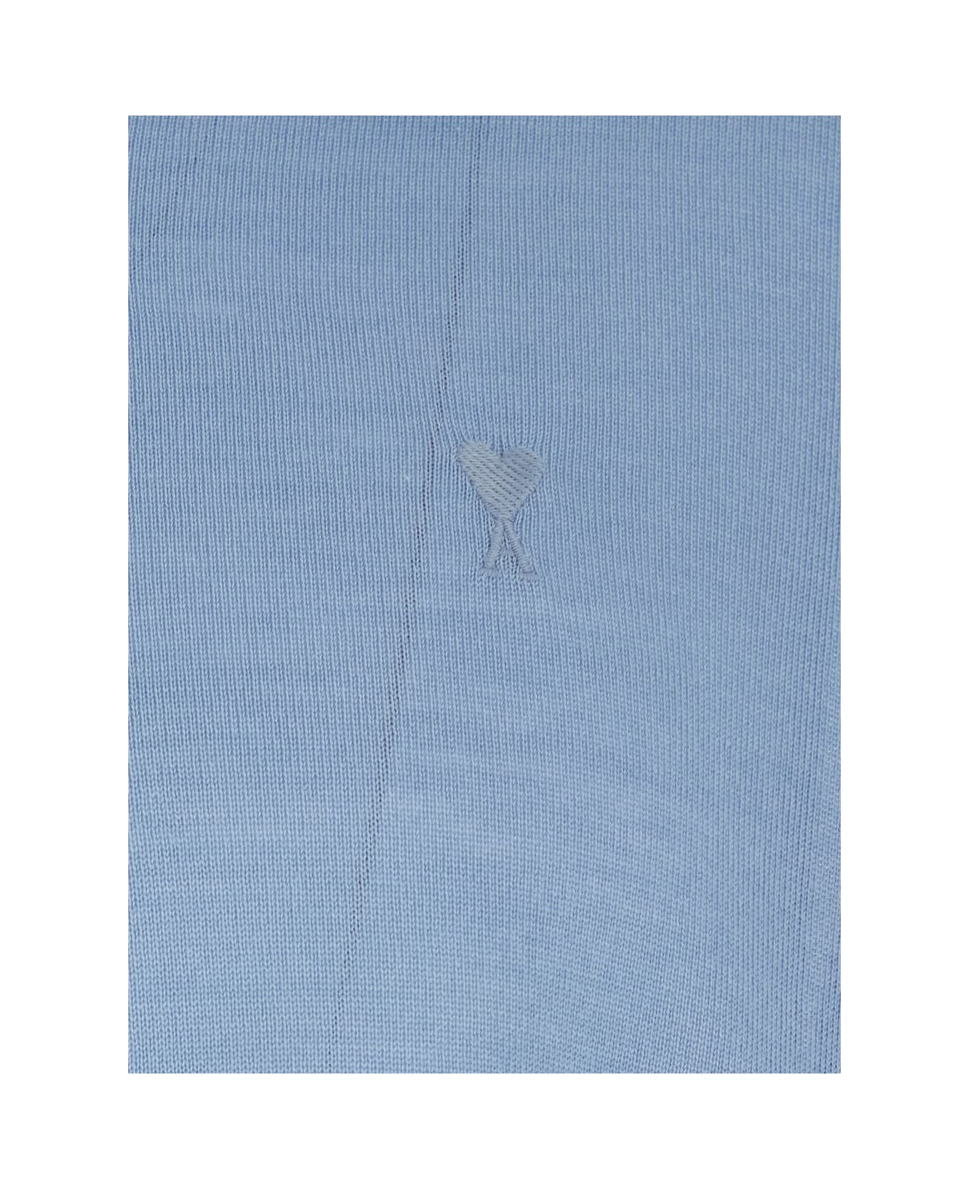 Ami Alexandre Mattiussi Hpl406 Wo Silk - Light blue