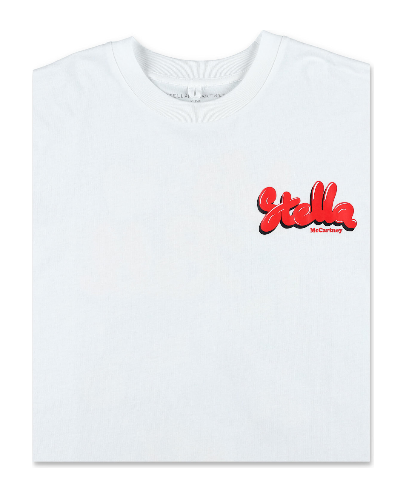 Stella McCartney Kids Kid - Logo Print T-shirt - WHITE