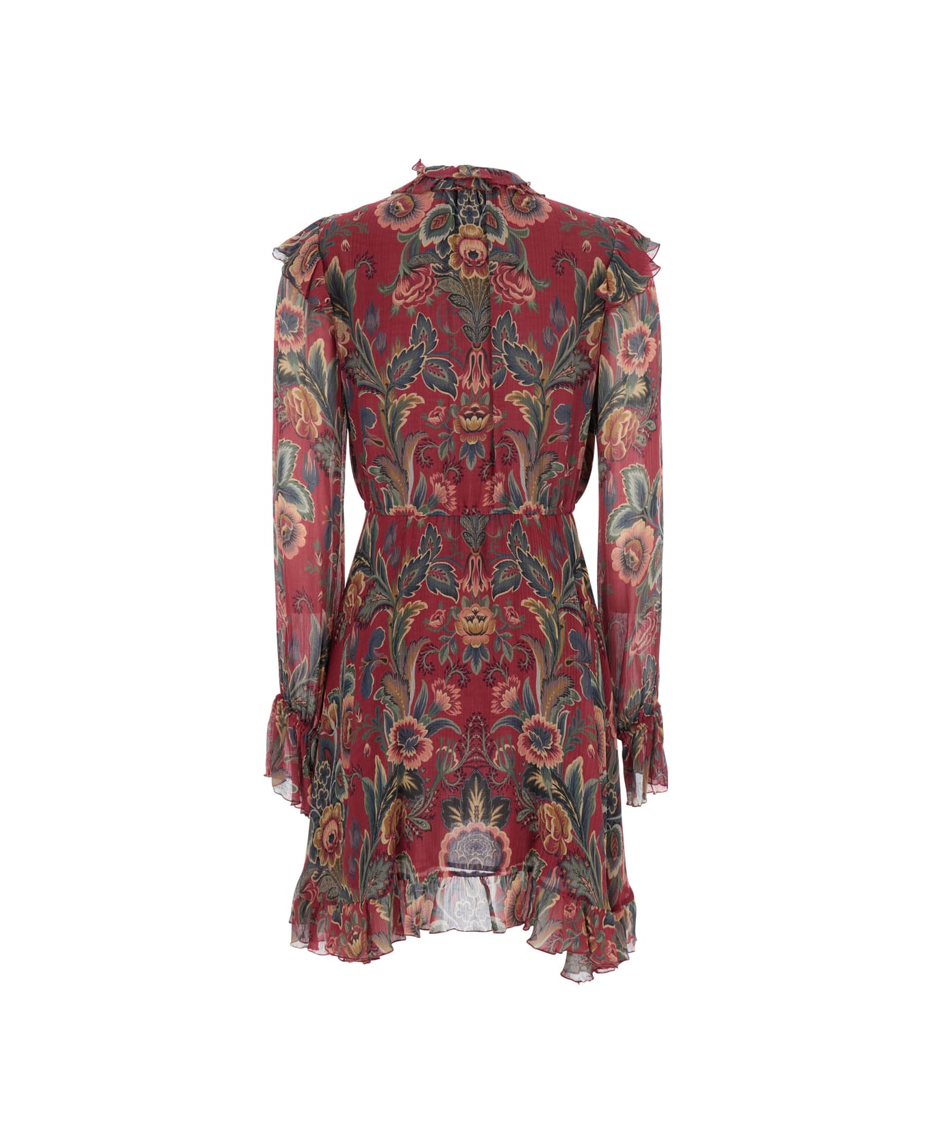 Etro Printed Mini Dress - Red