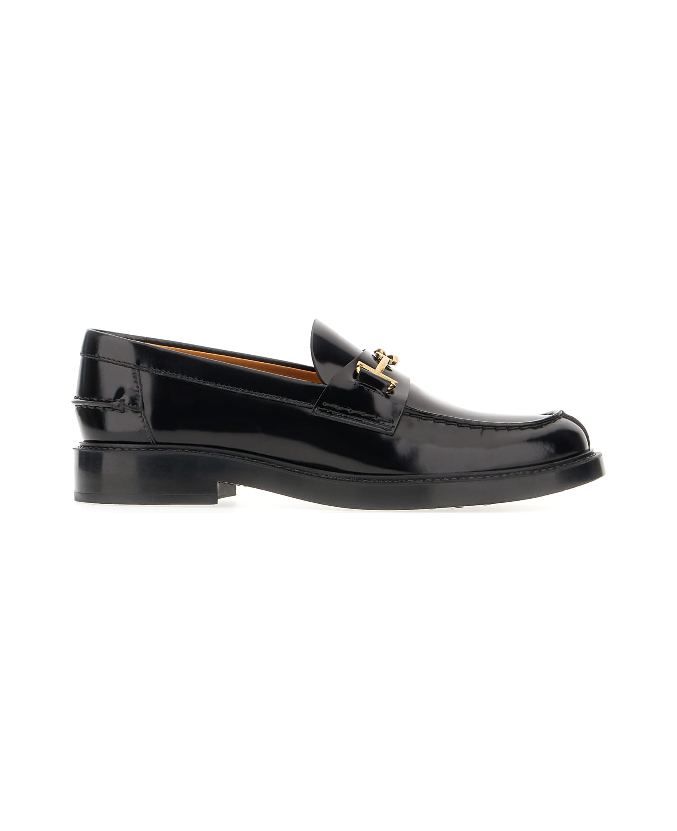 Tod's Black Leather Loafers - BLACK
