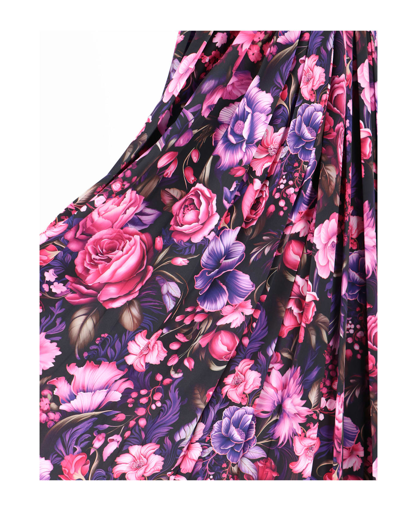 Balenciaga Maxi Pleated Skirt - Purple