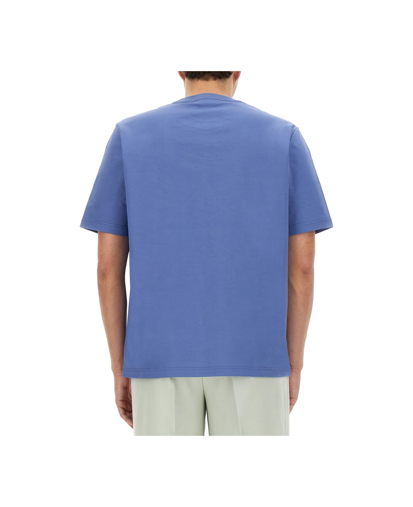 Lanvin Cornflower Embroidered Straight Fit T-shirt - Blue