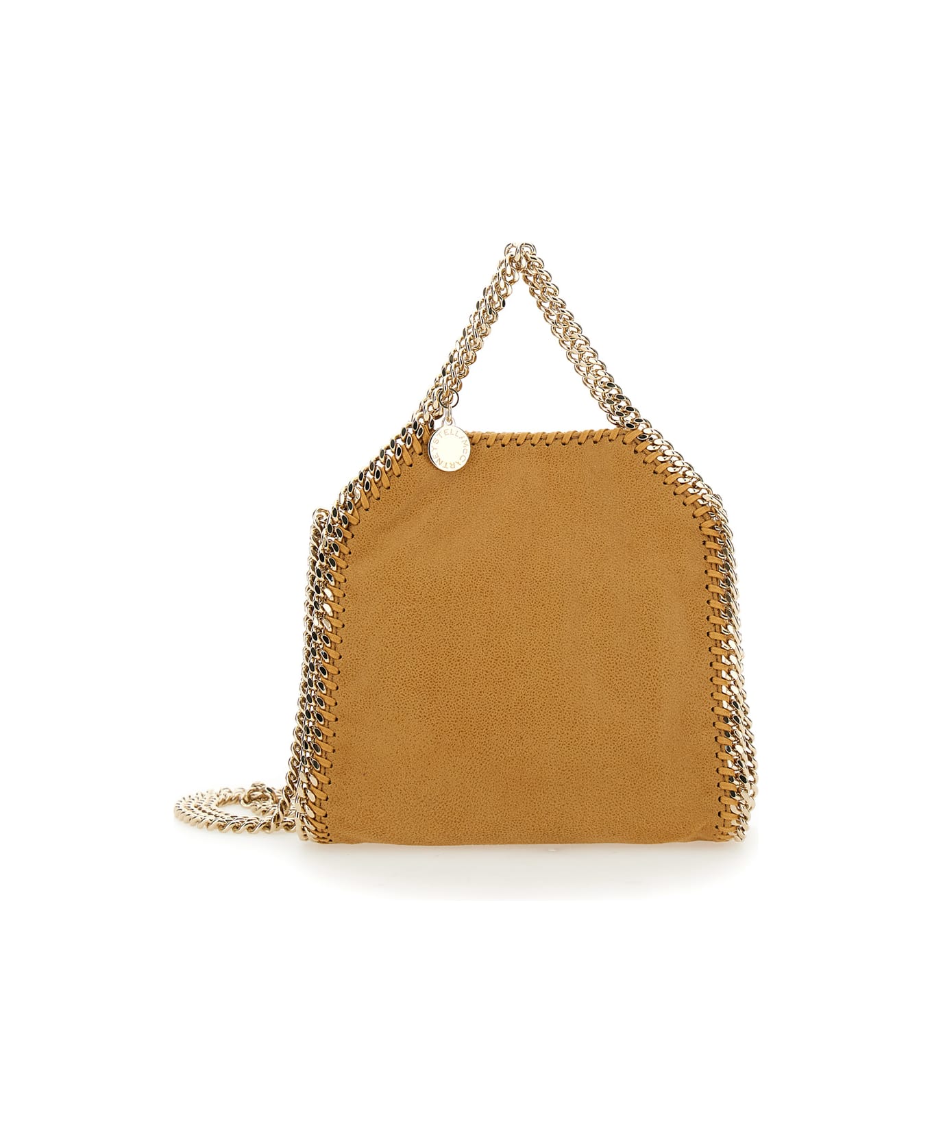 Stella McCartney Tiny Tote Eco Shaggy Deer W/light Gold Color Chain - Brown