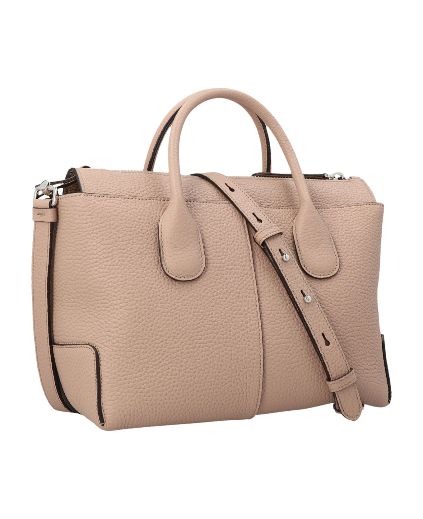 Tod's Grained-leather Tote Bag - Beige