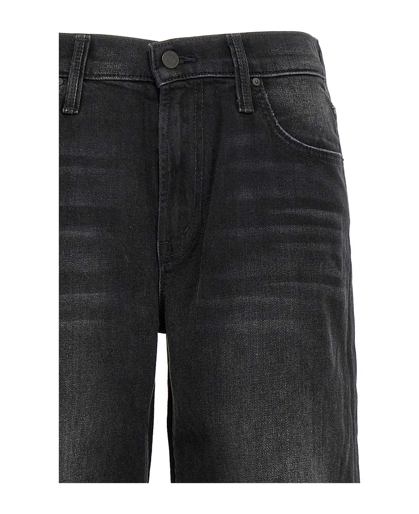 Mother 
the Spinner Zip Sneak
 Jeans - Black  