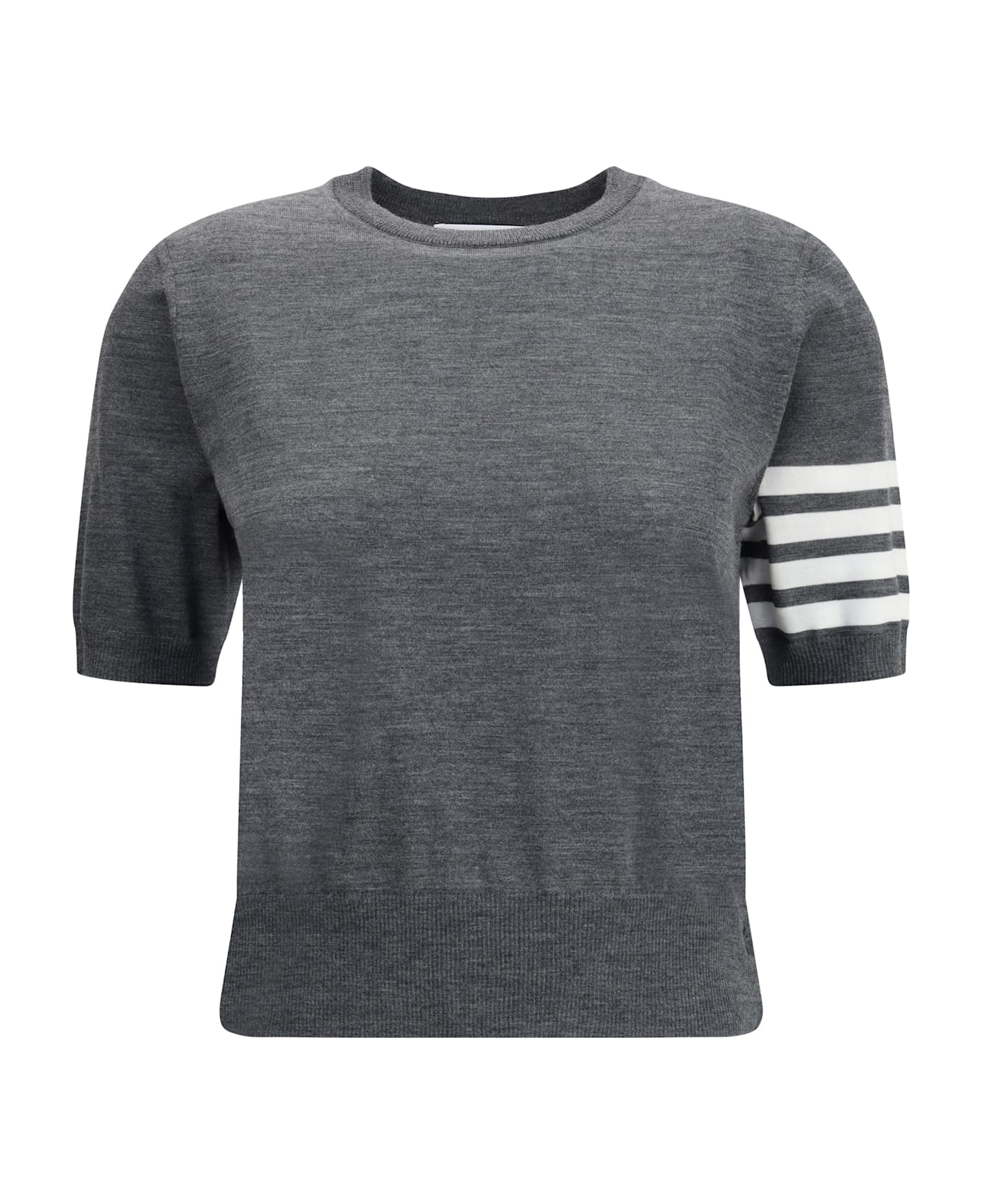 Thom Browne Knit T-shirt - Med Grey