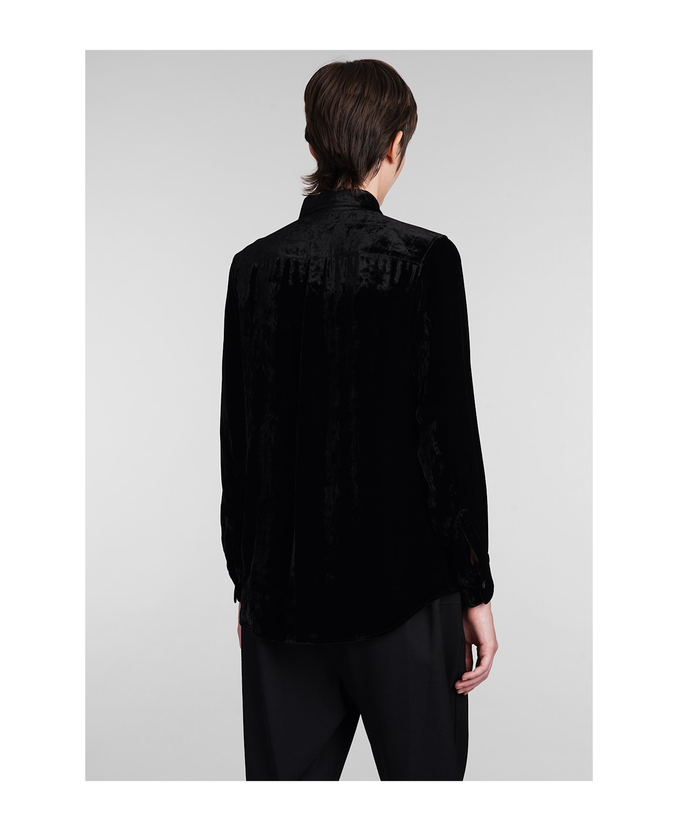 Comme des Garçons Shirt In Black Rayon - black