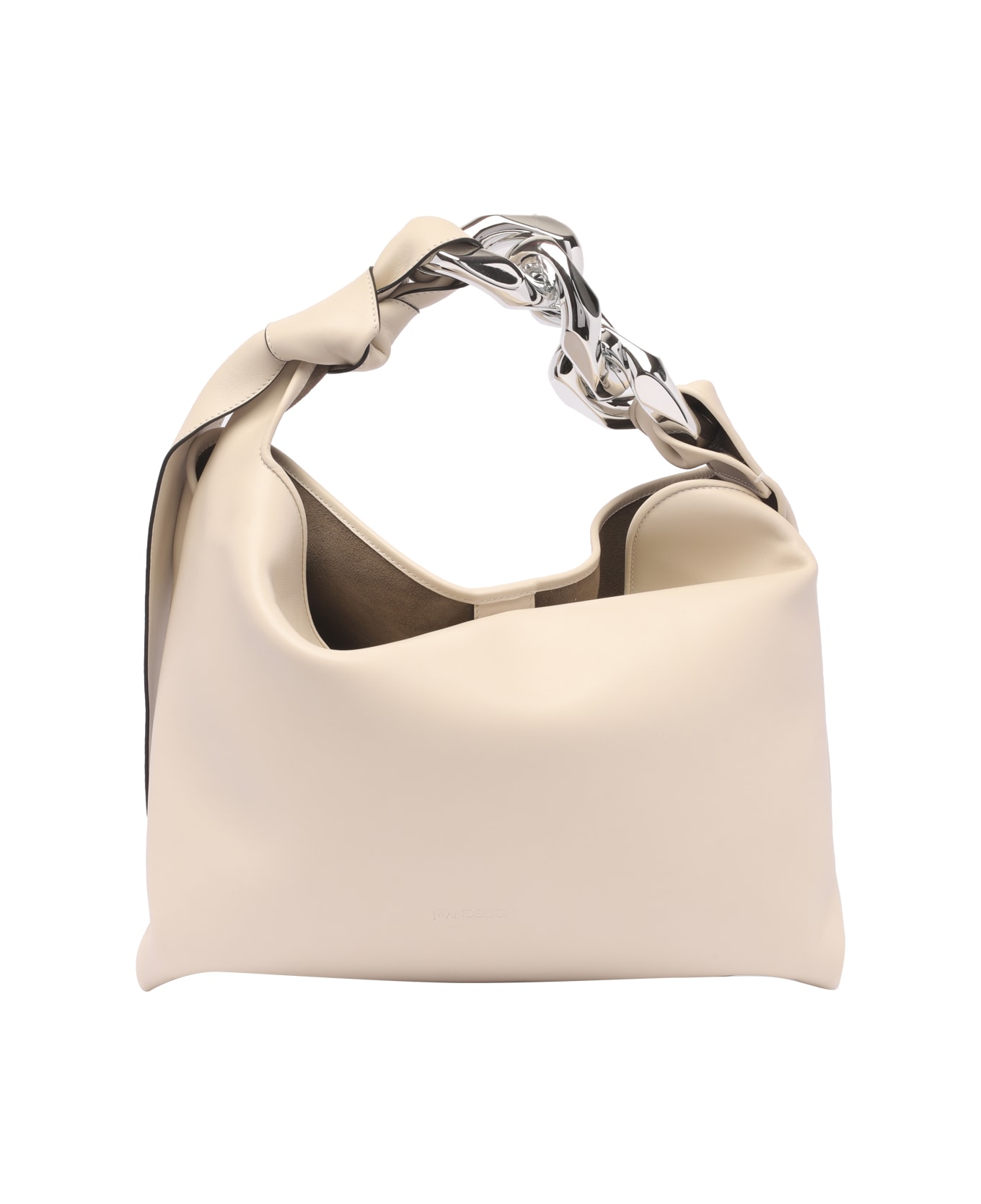 J.W. Anderson Small Chain Hobo Bag - White