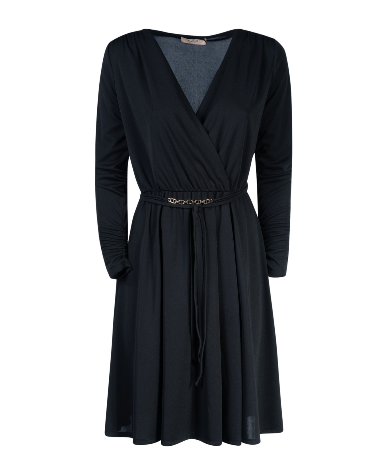 TwinSet V-neck Dress - Black