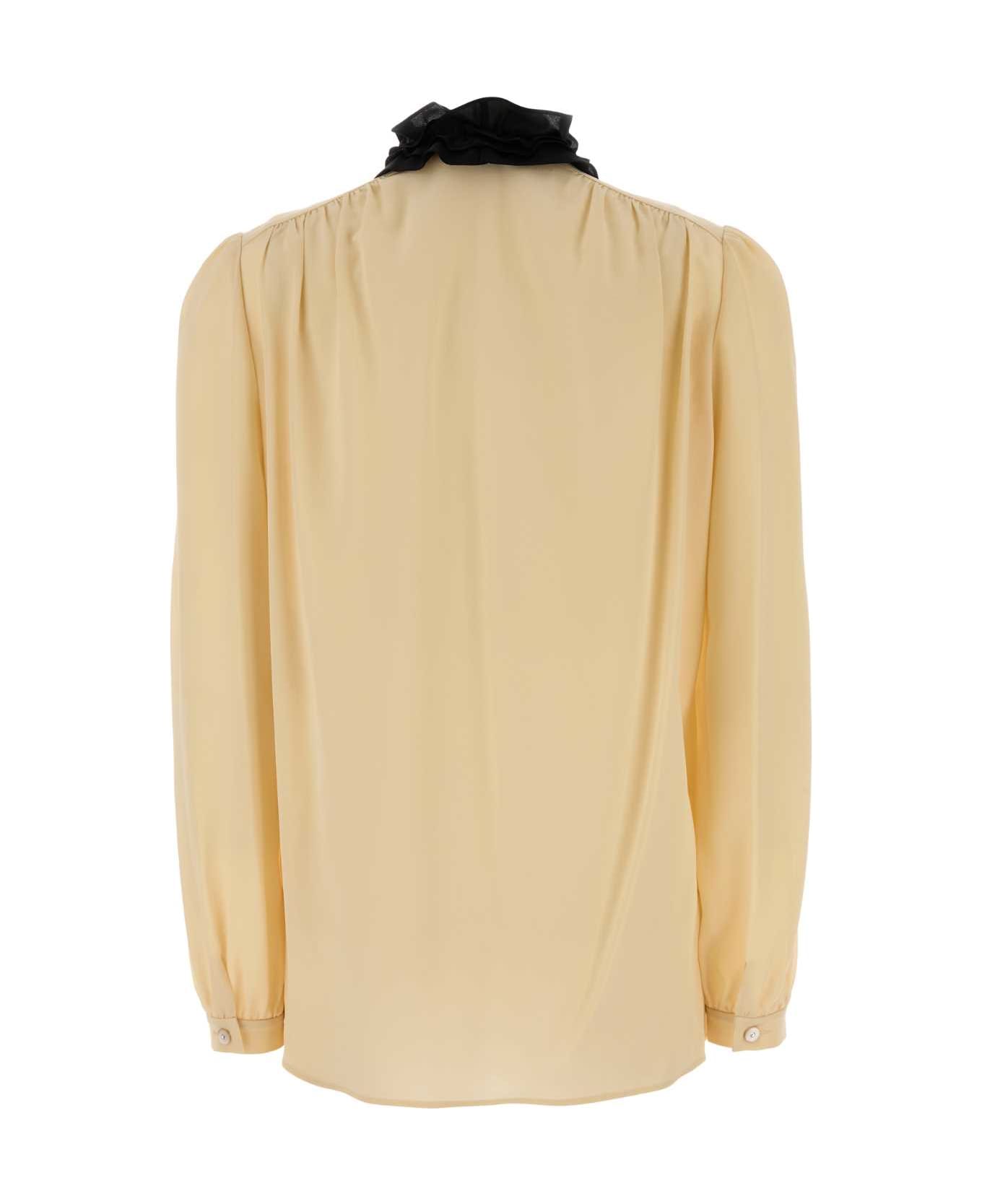 Valentino Garavani Yellow Silk Shirt - BETULLANERO