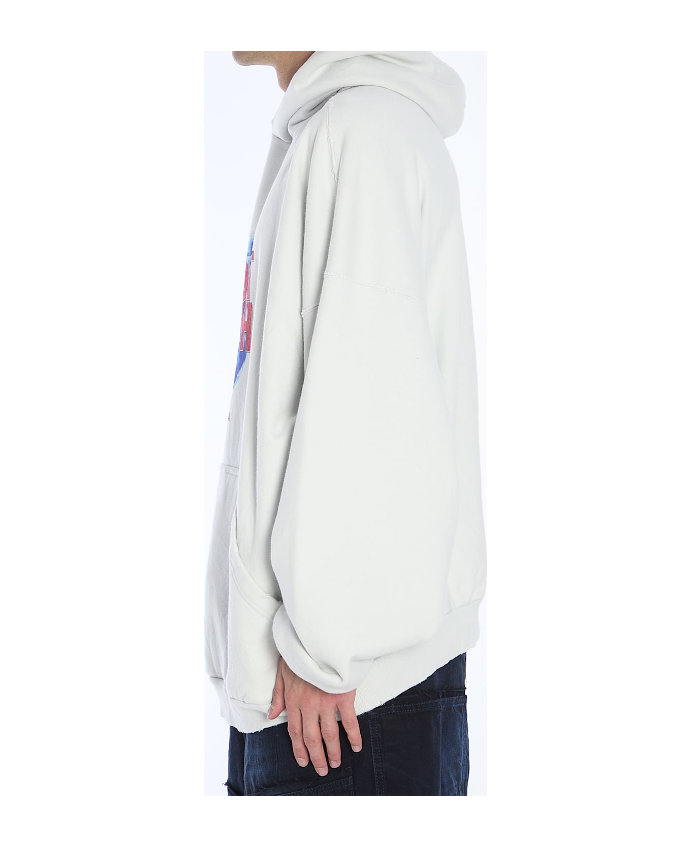 Balenciaga Planet Earth Hoodie - WHITE フリース