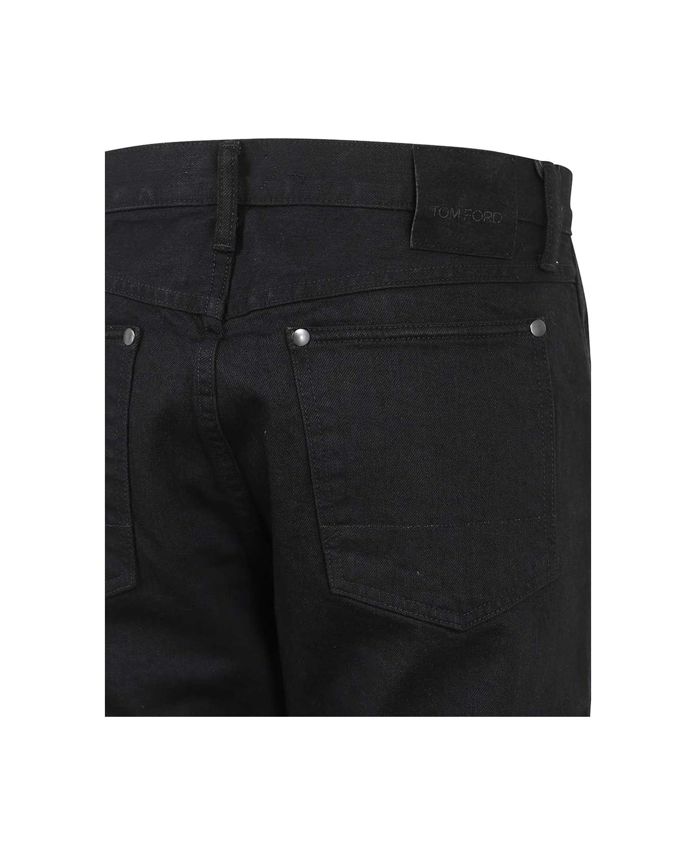 Tom Ford Tapered Fit Jeans - black
