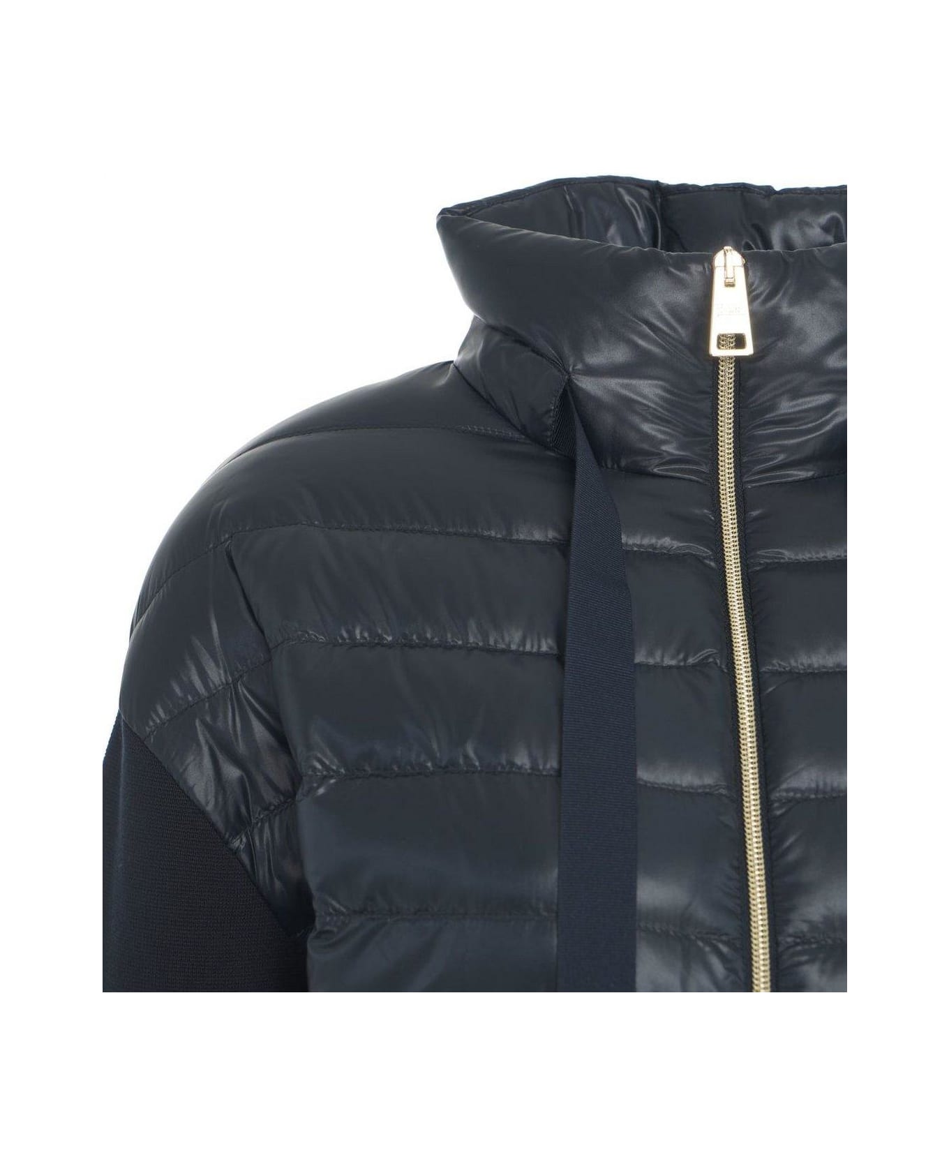 Herno Panelled Drawstring Jacket - BLUE