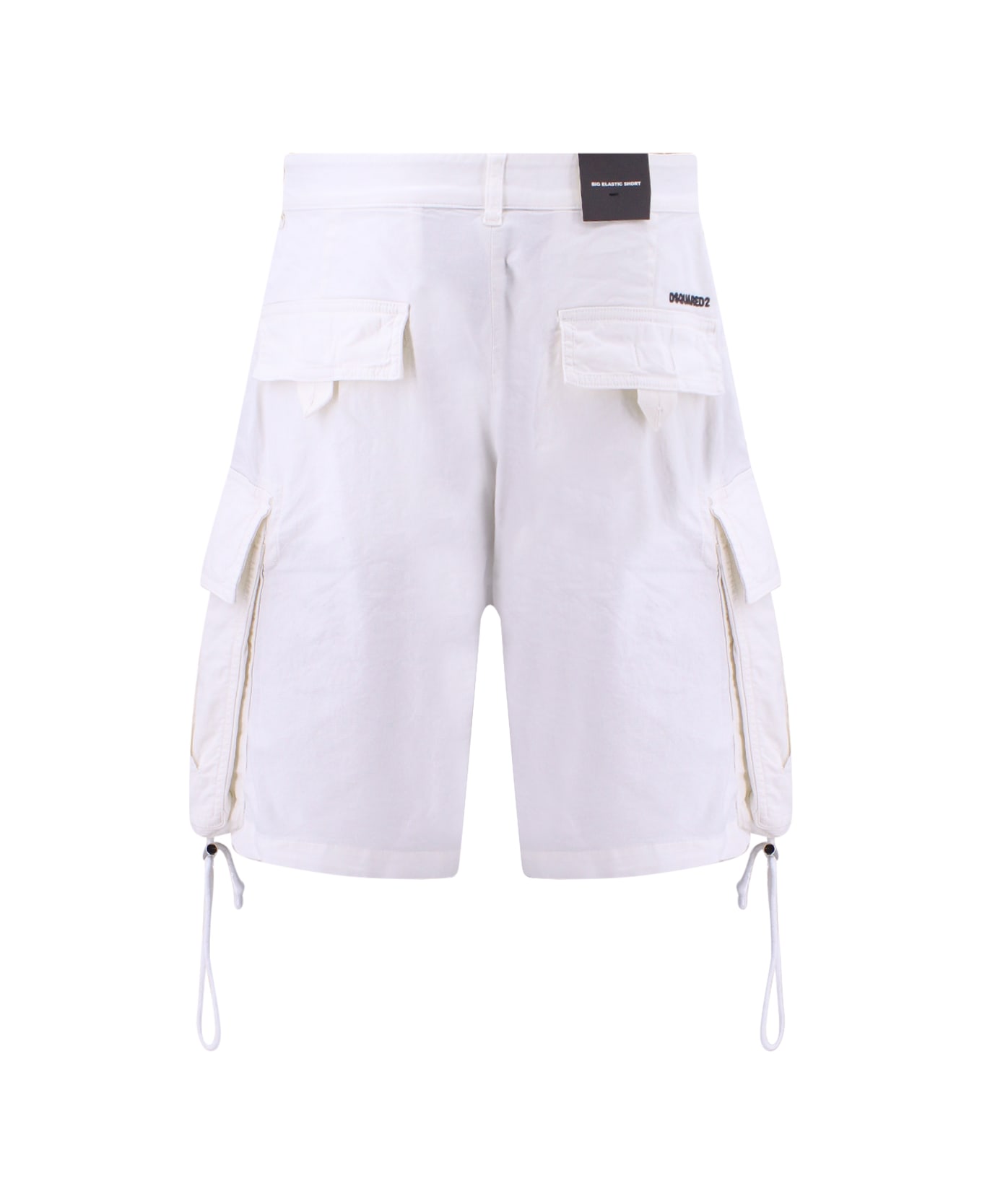 Dsquared2 Big Elasytic Short Bermuda Shorts - White