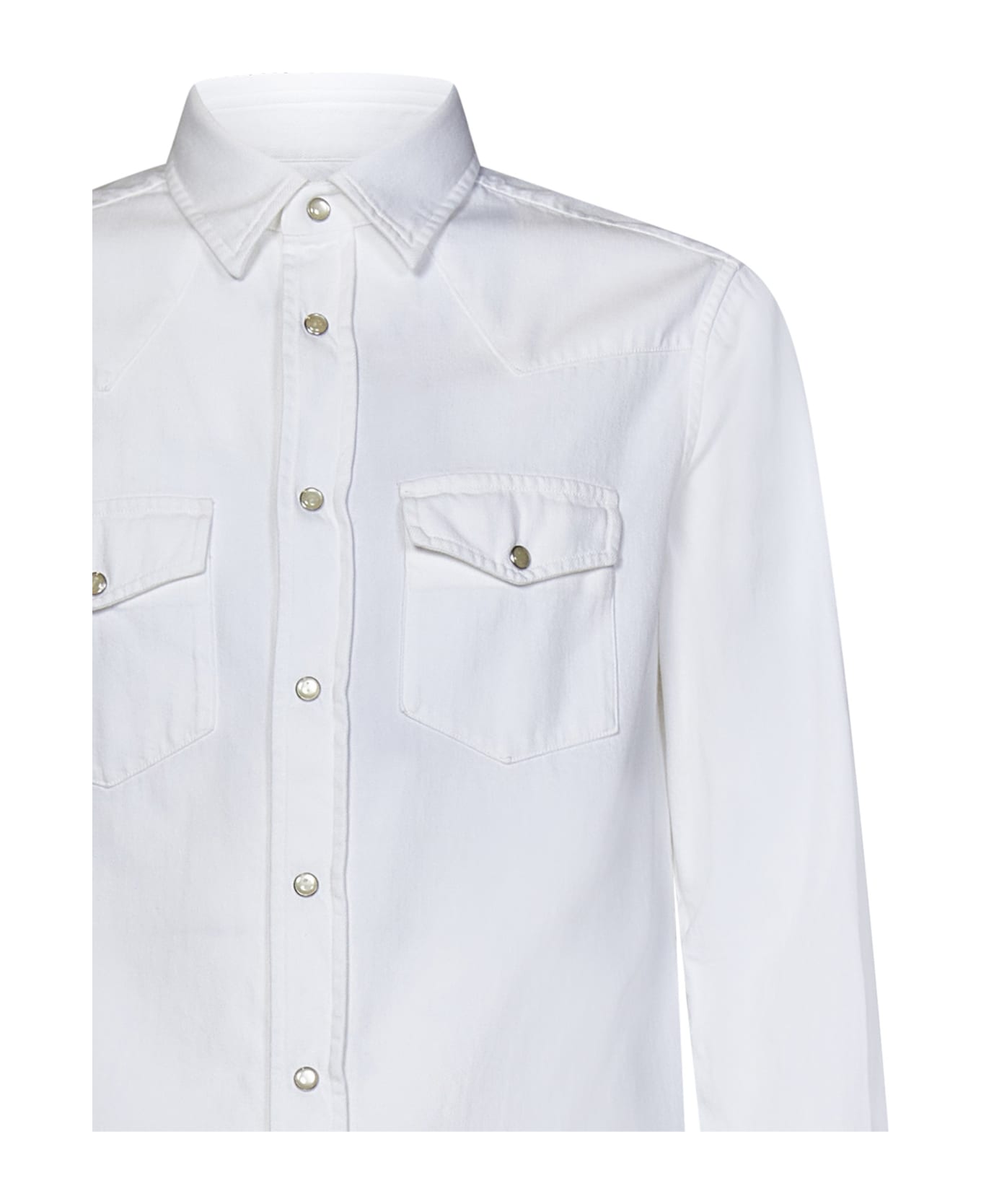 Tom Ford Patch Pocket Long-sleeved Shirt - White シャツ