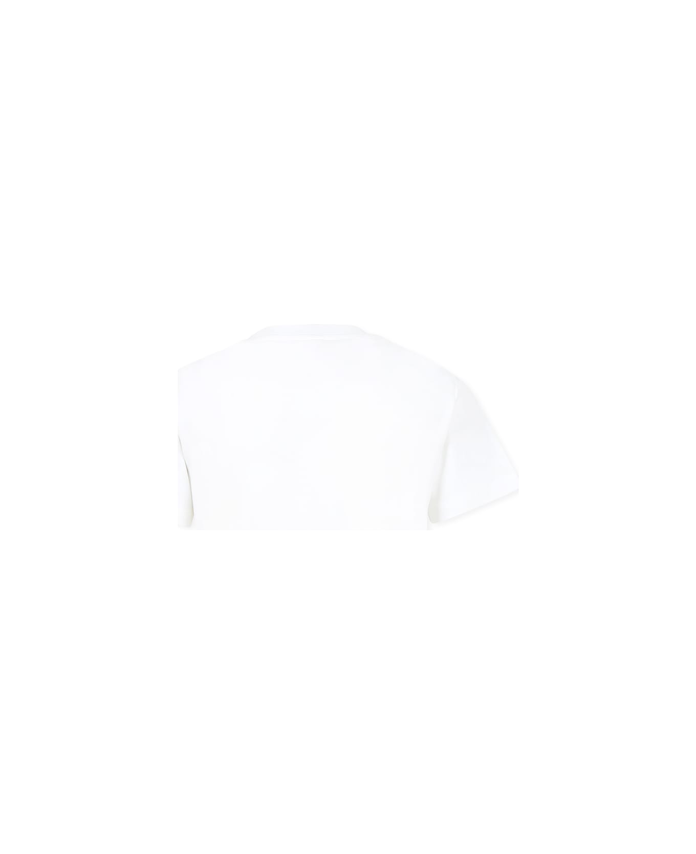 Stella McCartney Kids White T-shirt For Girl With Strawberry And Logo - White