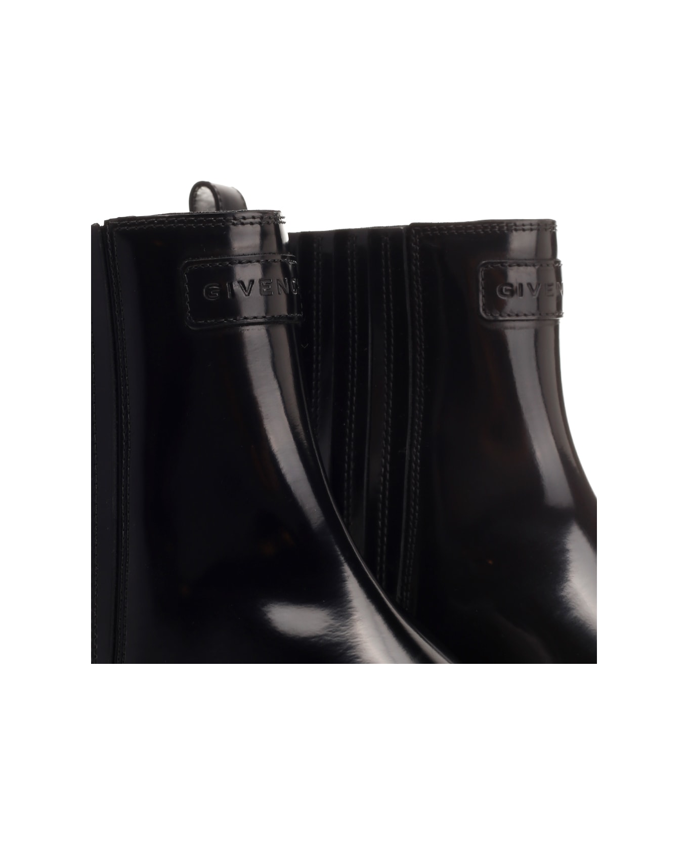 Givenchy Brushed Leather Chelsea Boots - BLACK