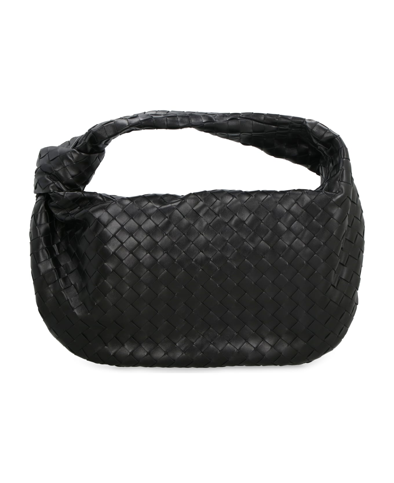 Bottega Veneta Jodie Leather Handbag - BLACKGOLD