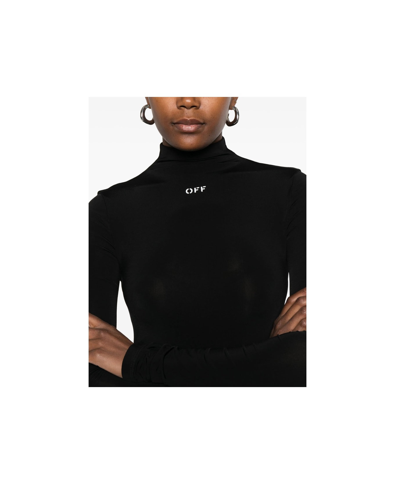 Off-White Dress - BLACK