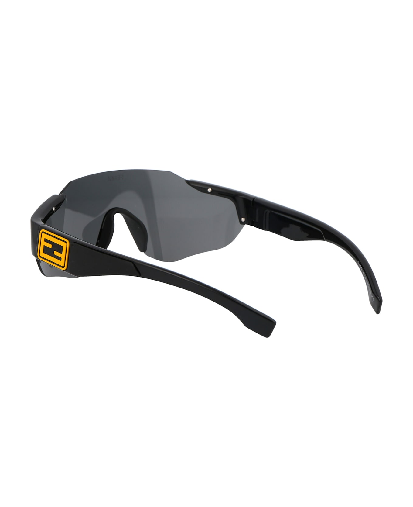 Fendi Eyewear Fendi Sport Sunglasses - 01A SHINY BLACK / SMOKE