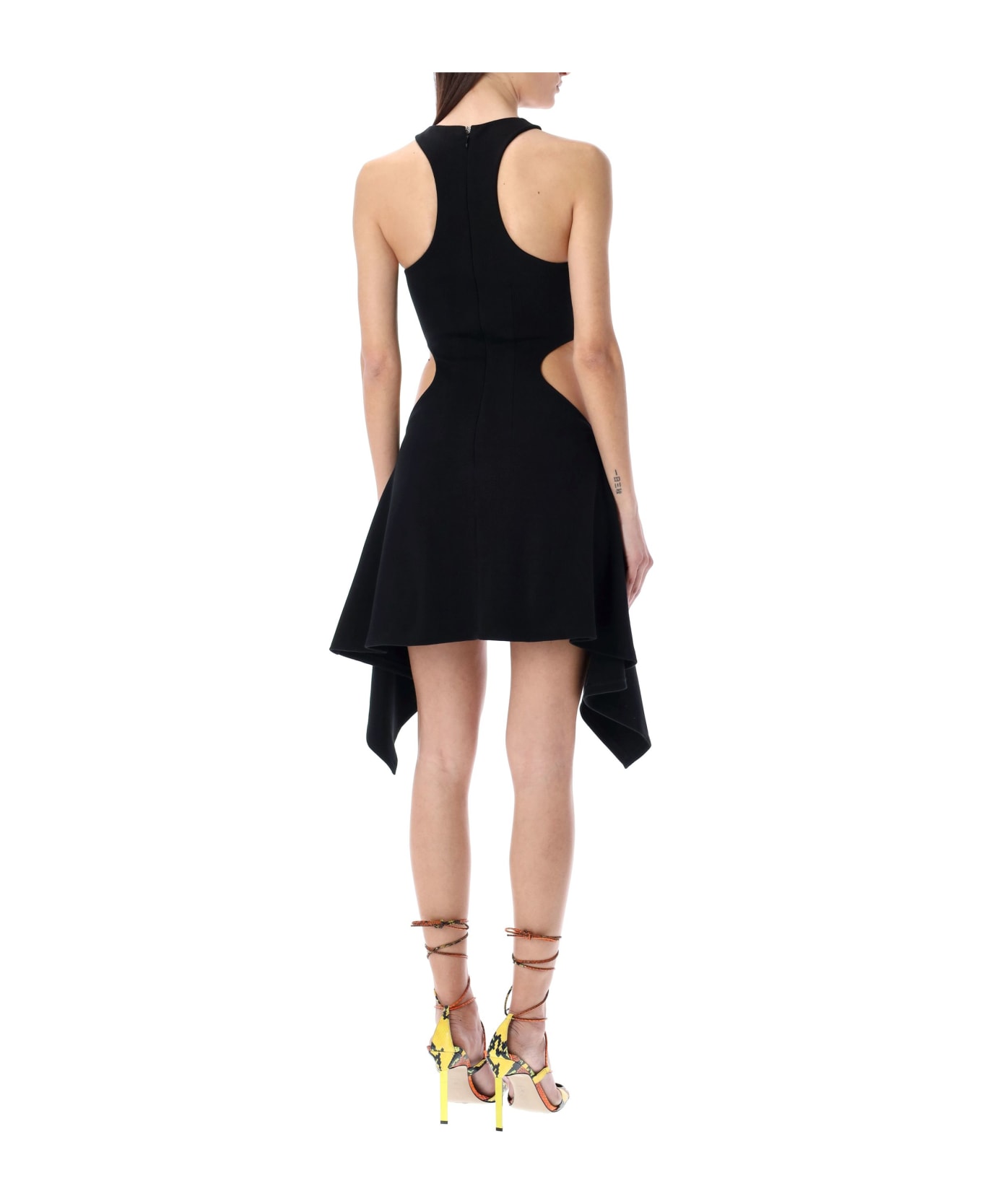 The Attico Magnolia Mini Dress - BLACK