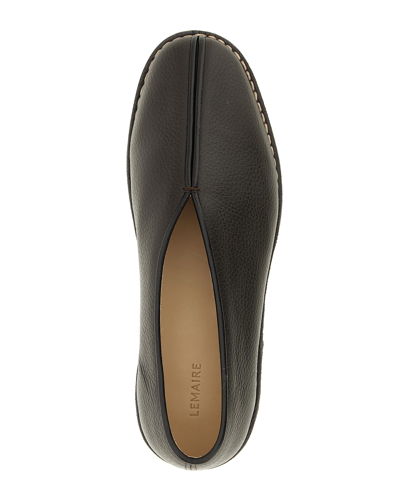 Lemaire 
piped Crepe
 Slippers - Brown