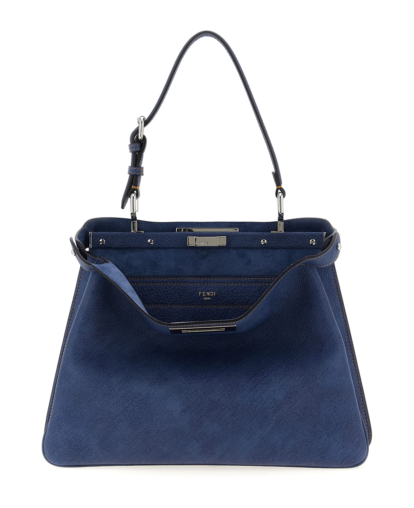 Fendi 
peekaboo Soft Medium
 Shoulder Bag - Blue