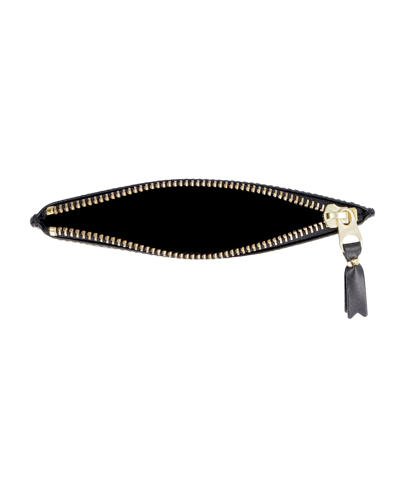 Comme des Garçons Wallet Logo Detail Leather Pouch - black