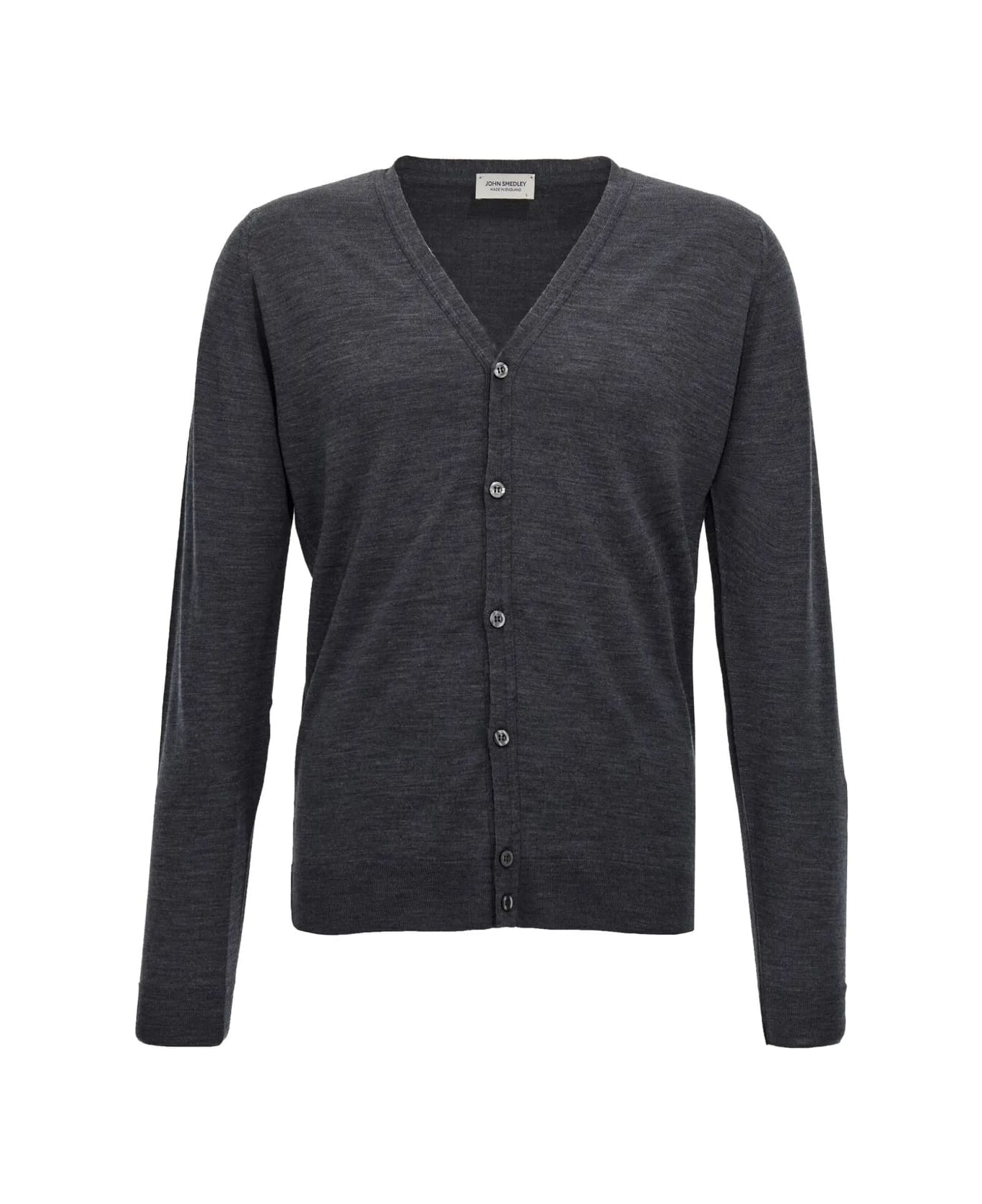John Smedley Cardigan - Charcoal