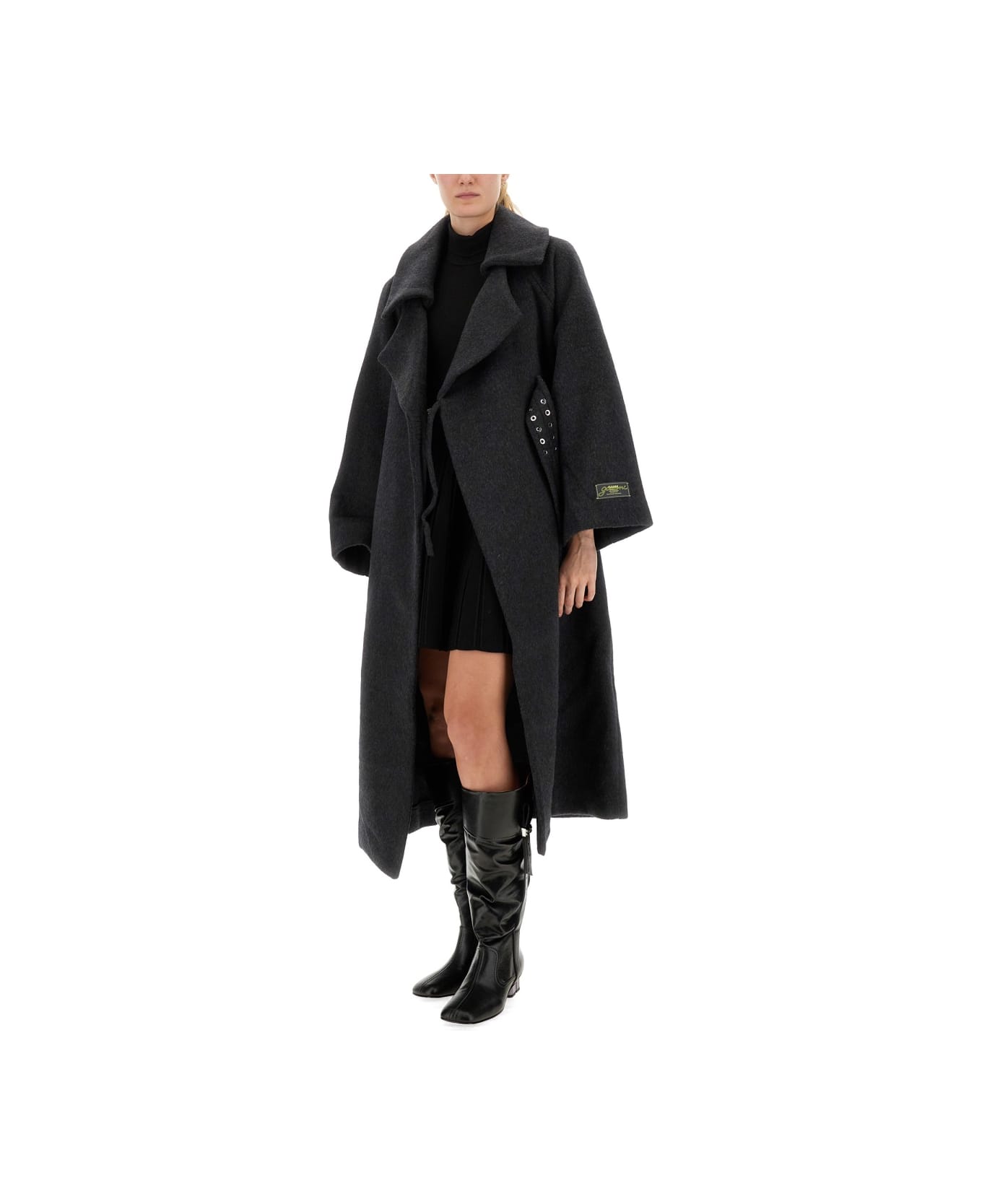 Ganni Wool Coat - GREY