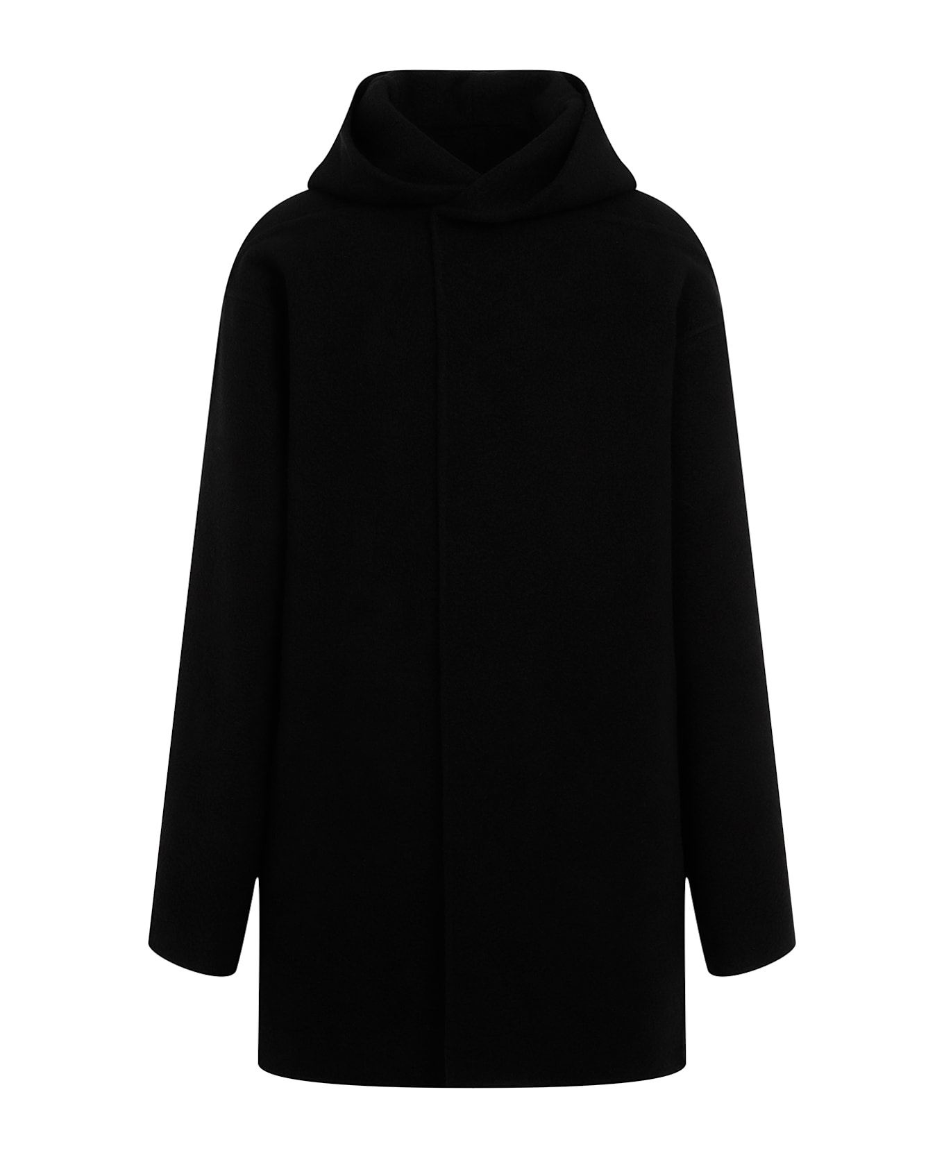 Rick Owens Hooded Robe Coat - Black