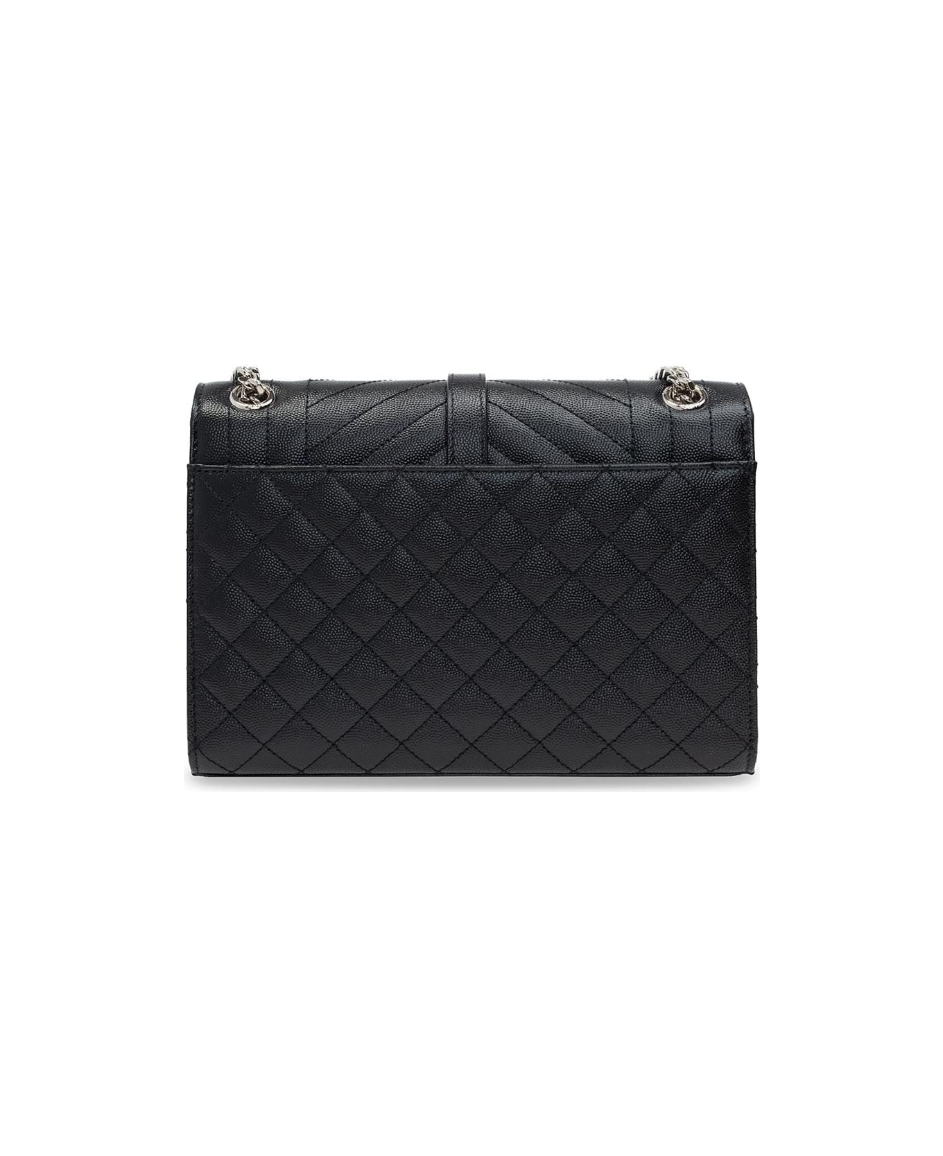 Saint Laurent Envelope Shoulder Bag - Black