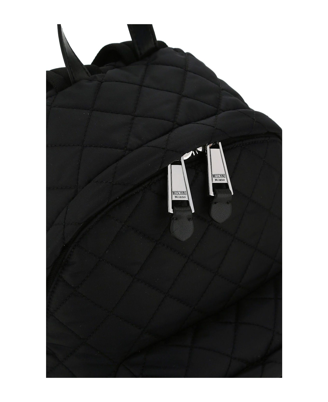 Moschino Black Nylon Backpack - C バックパック