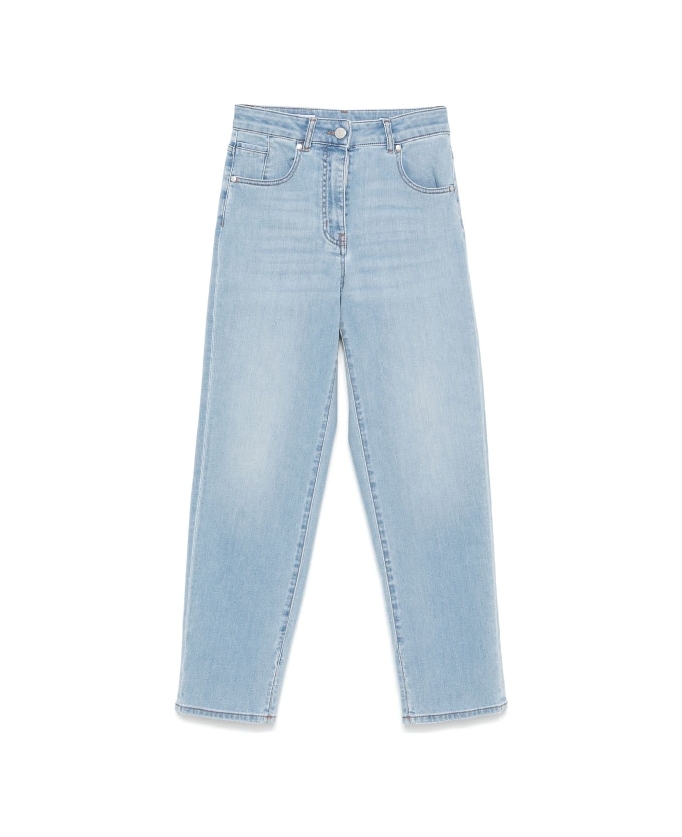 Peserico Light Blue Trousers - Blue