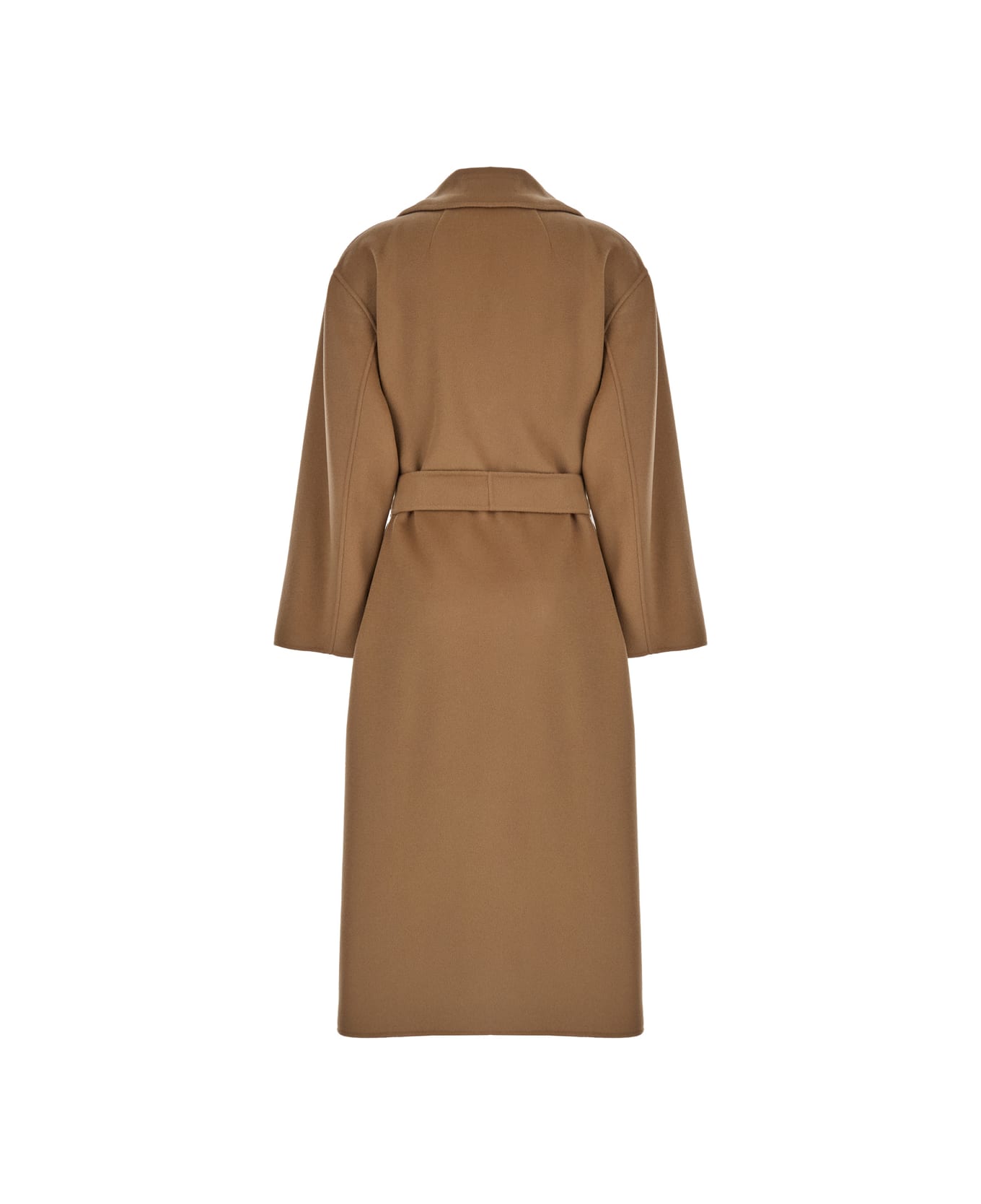 
S Max Mara Biscuit Wool Olanda Coat - CAMMELLO