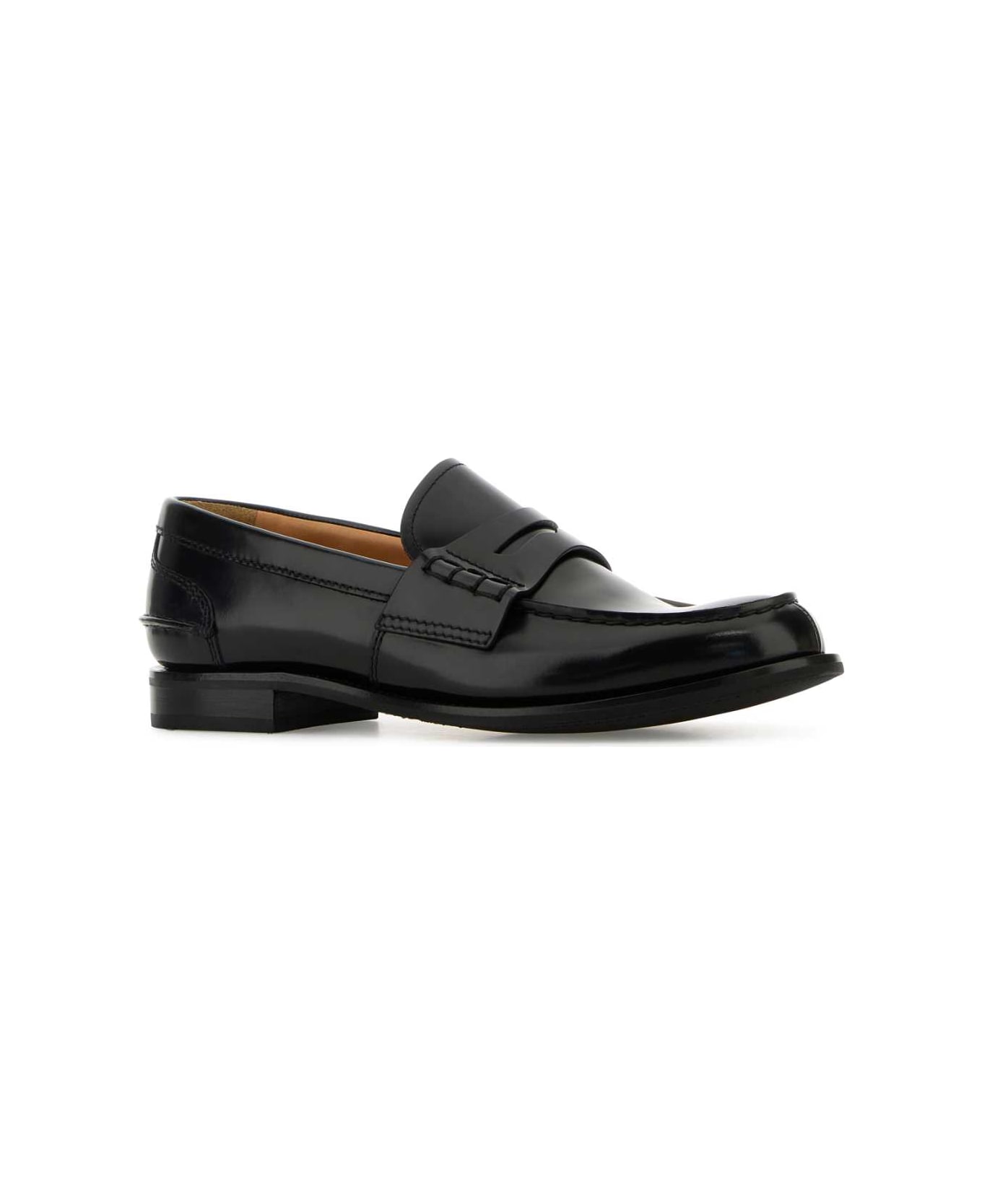 Church's Black Leather Pembley Loafers - F0AAB