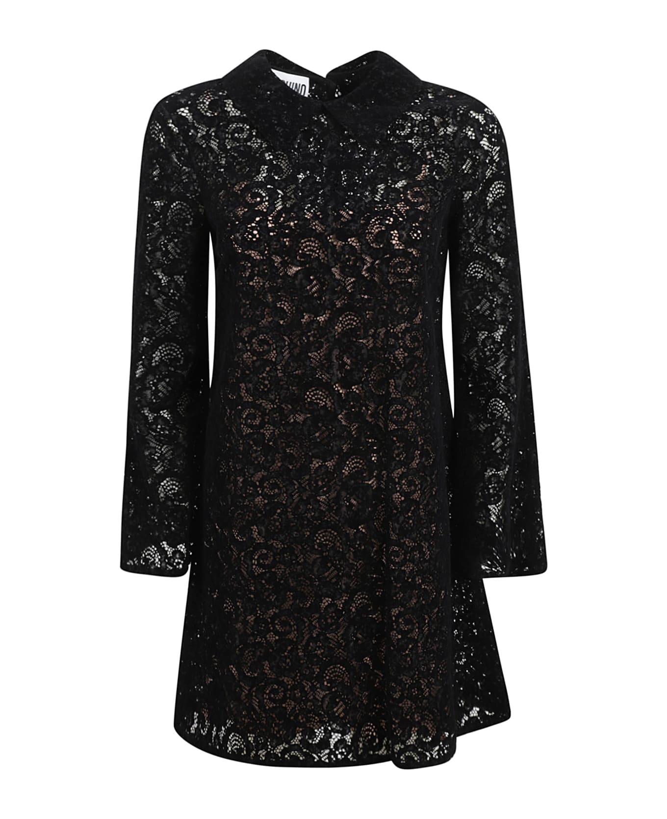 Moschino Laced Applique Dress - Black 