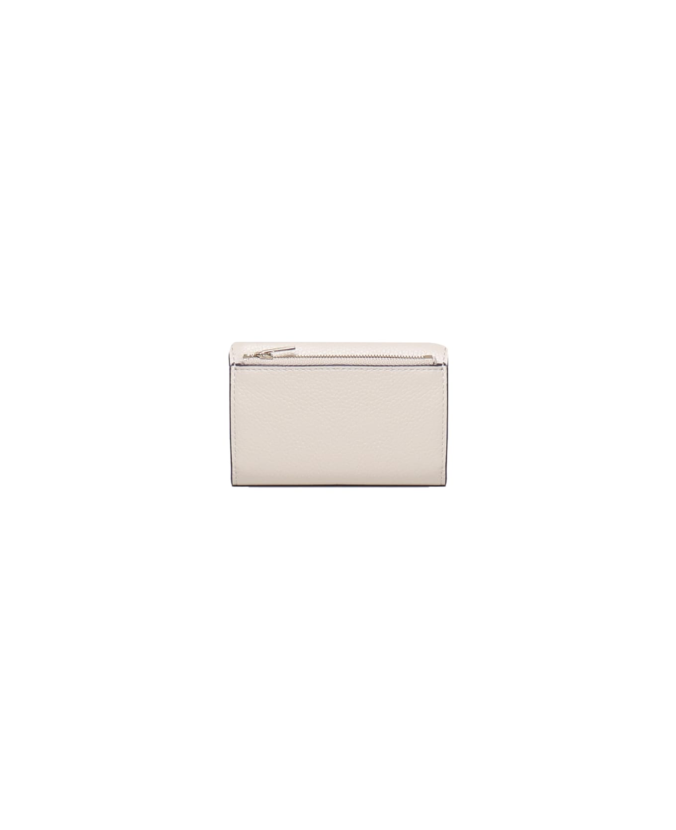 Mulberry Continental Trifold Wallet In Cowskin - Chalk 財布