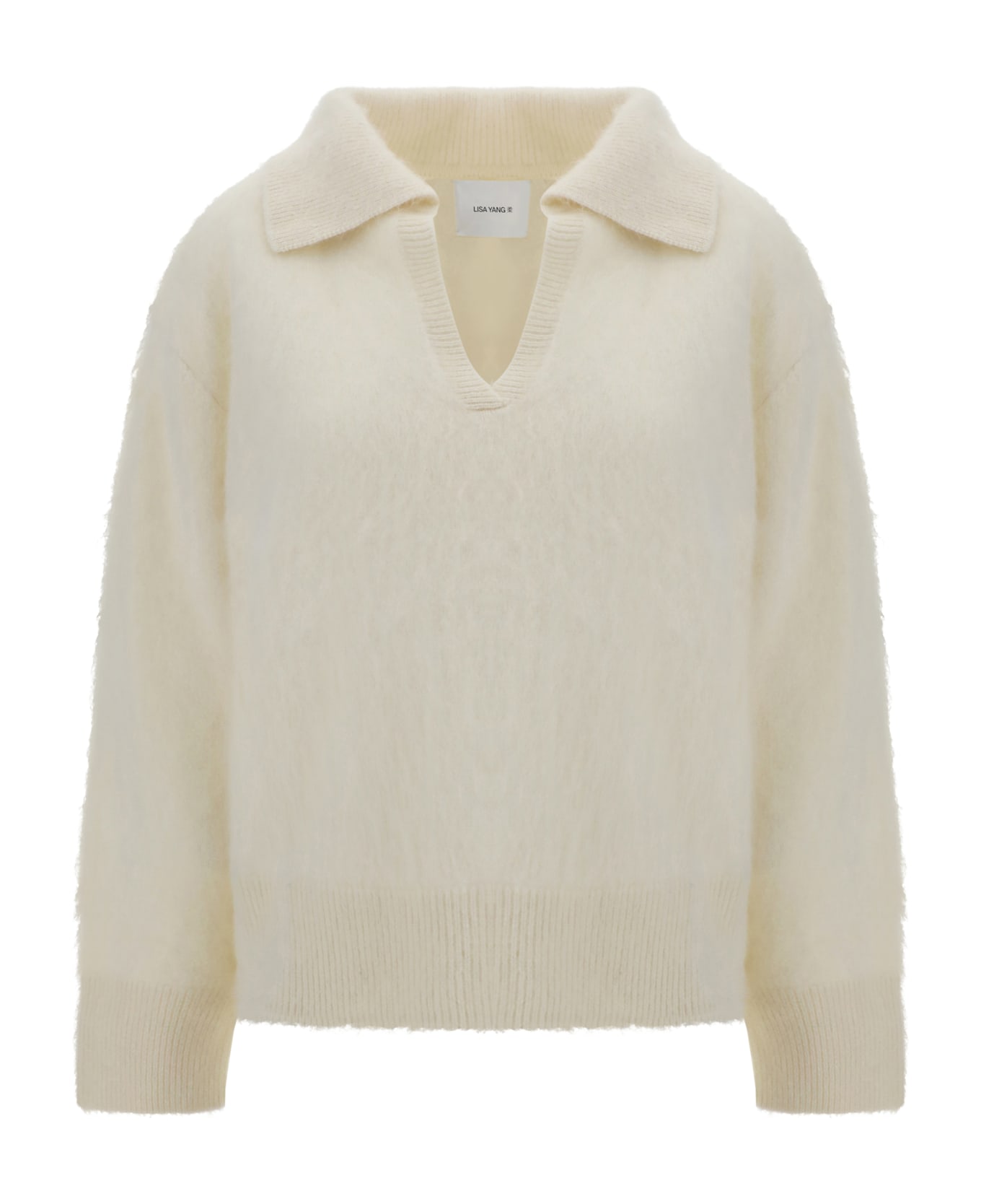 Lisa Yang Kerry Sweater - Cream Brushed