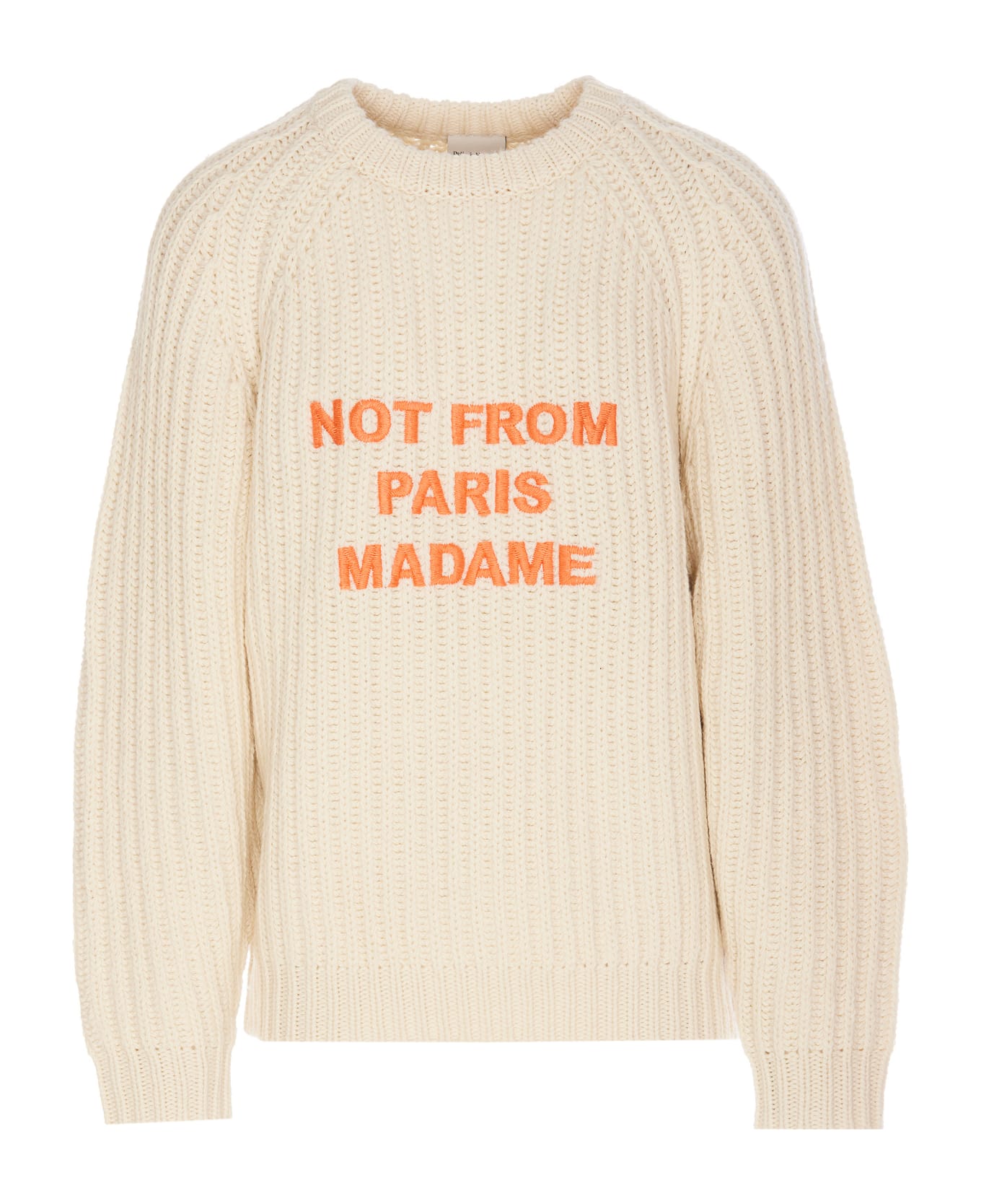 Drôle de Monsieur Le Slogan Sweater - Beige