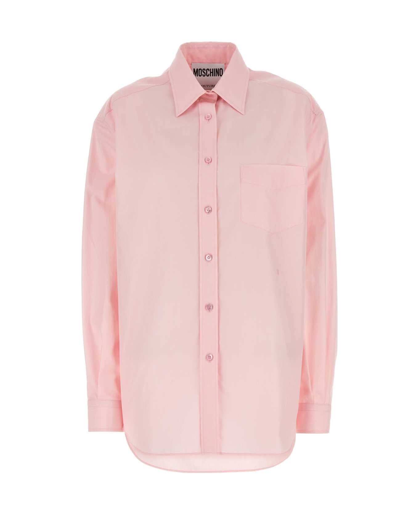 Moschino Pink Poplin Shirt - FANTASIAROSA