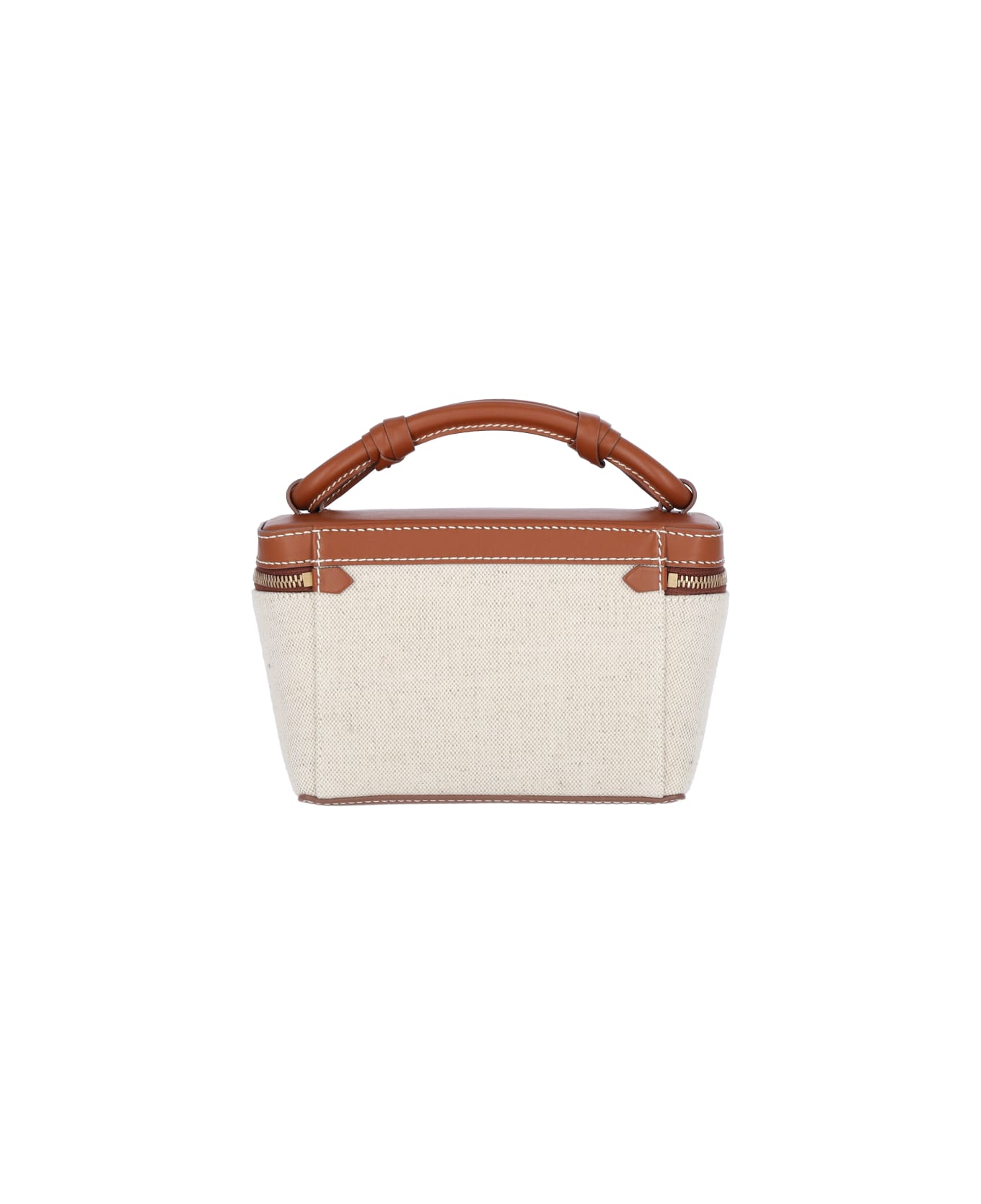 Balmain 
b-army Vanity
 Beige Canvas Bag - Cream