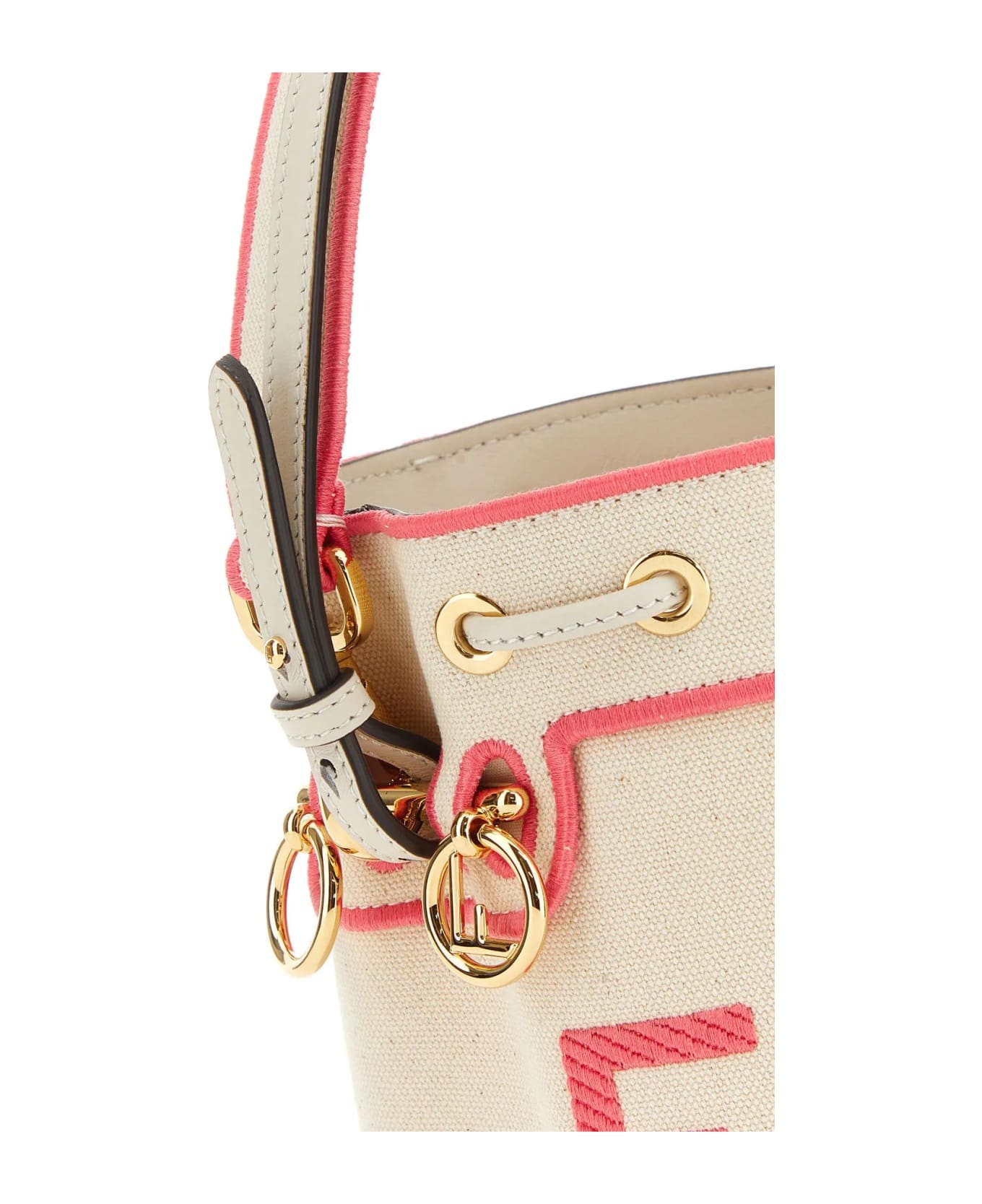 Fendi Jaquard Mini Bag - IVORYRED