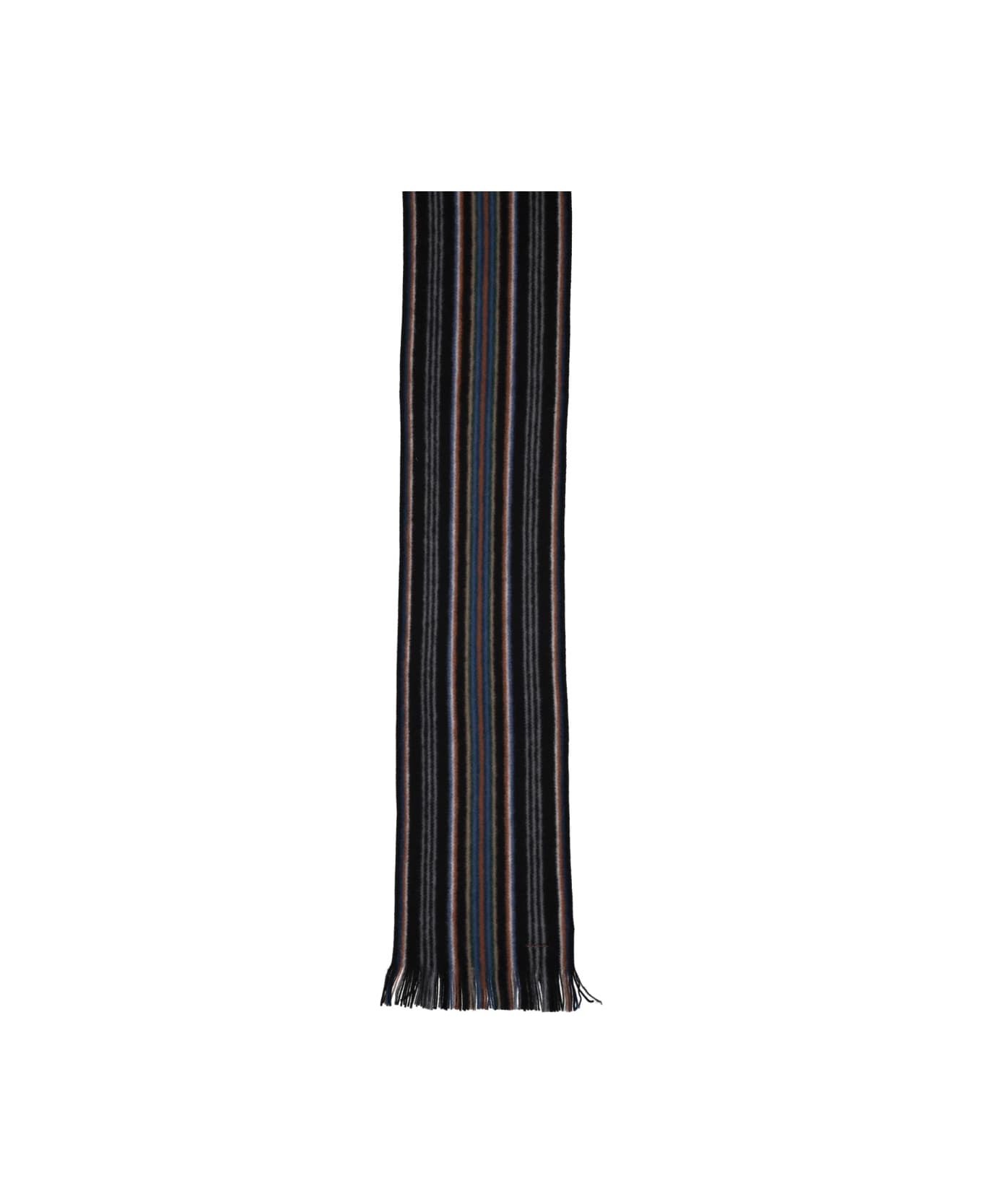 Paul Smith Merino Wool Scarf - BLACK