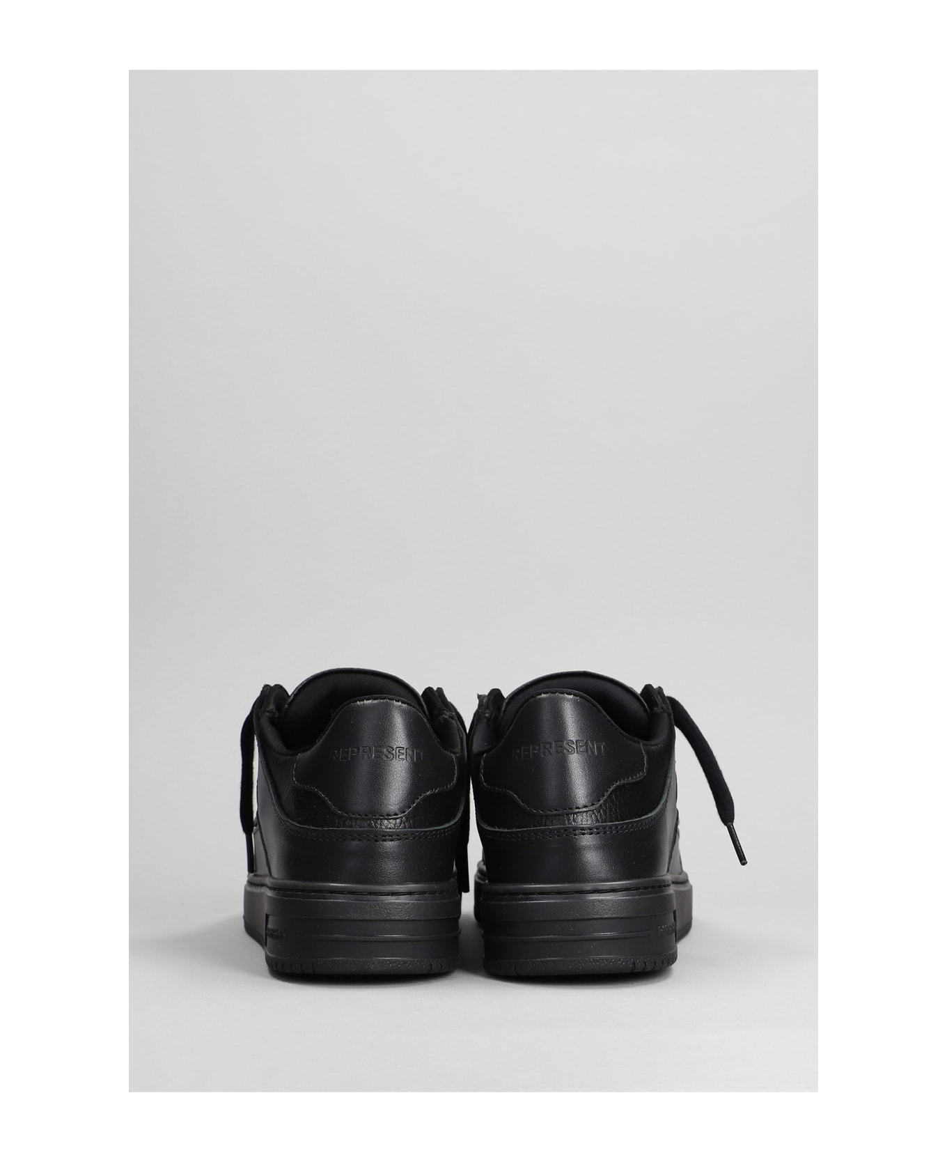 REPRESENT Apex Sneakers In Black Leather Sneakers - BLACK