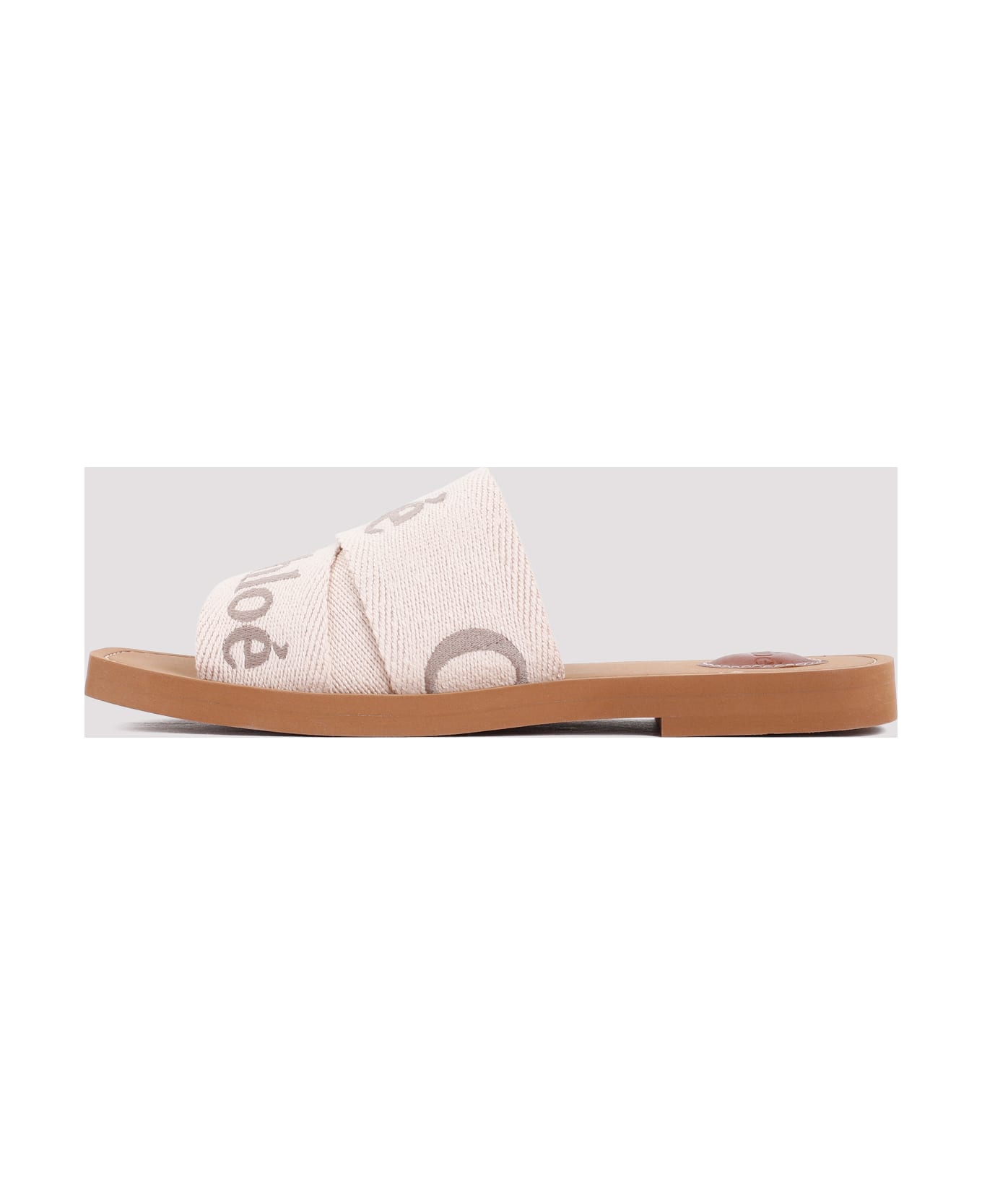 Chloé Woody Flat Mules - Y Blushy Beige