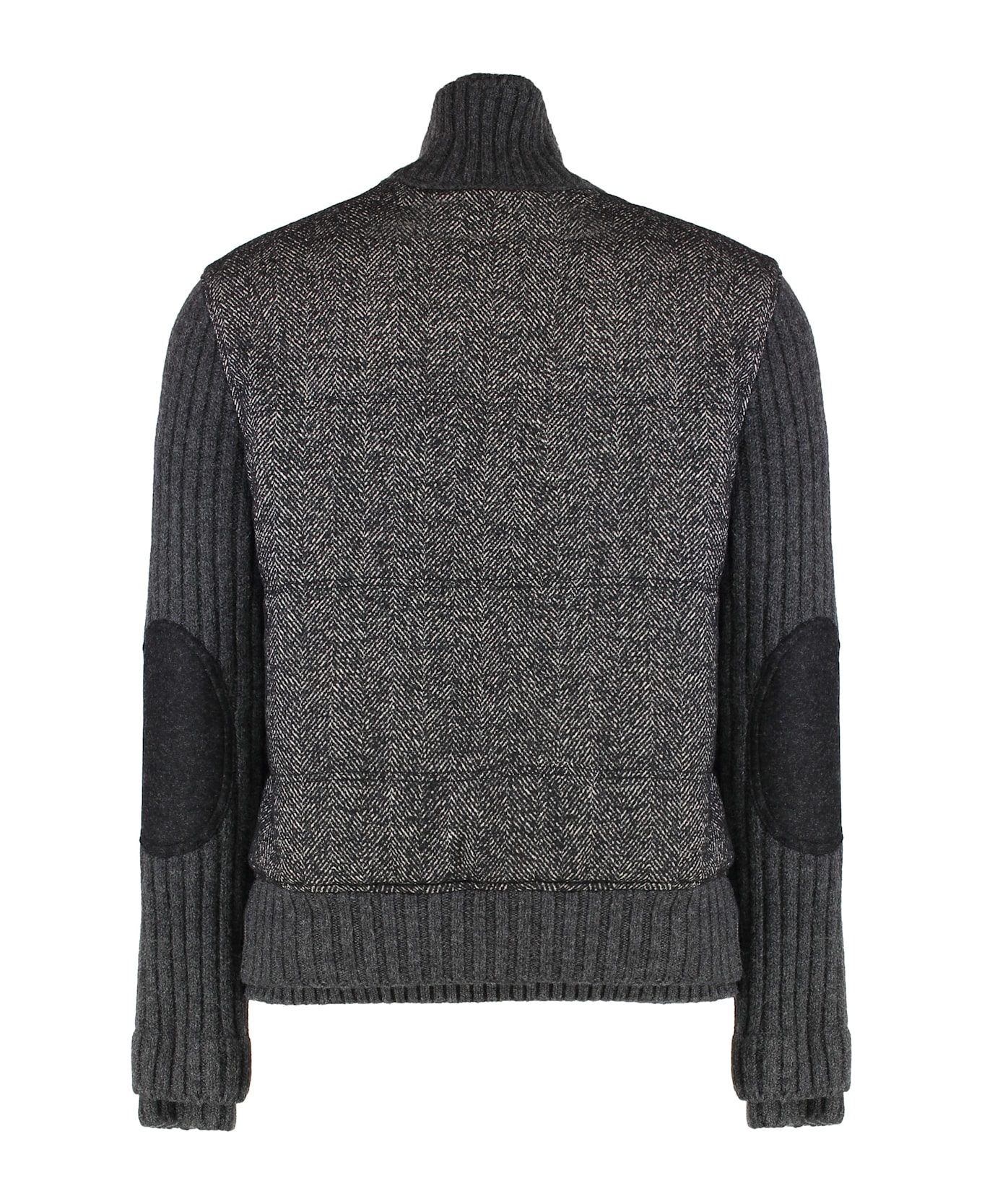 Dolce 
Gabbana Pied-de-poule Patterned Jacket In Knitwear - grey
